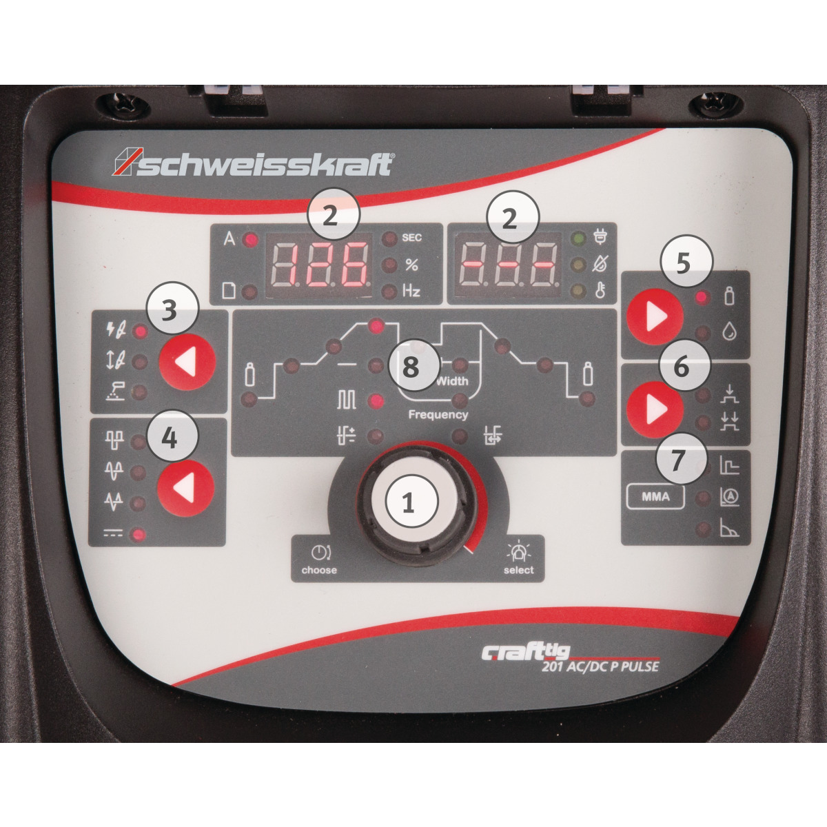 Schweisskraft Tragbarer WIG AC/DC Inverter CRAFT-TIG 201 AC/DC P PULSE Set Produktbild img5 L