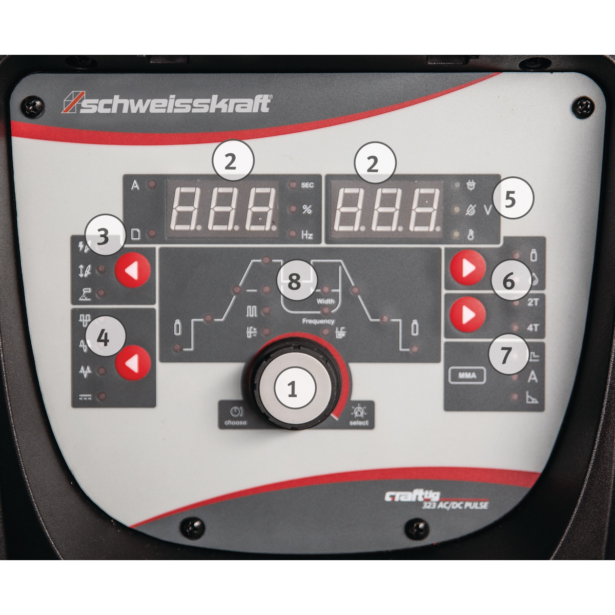 Schweisskraft WIG-Schweißgerät CRAFT-TIG 323 LCD AC/DC PULSE Produktbild img5 L