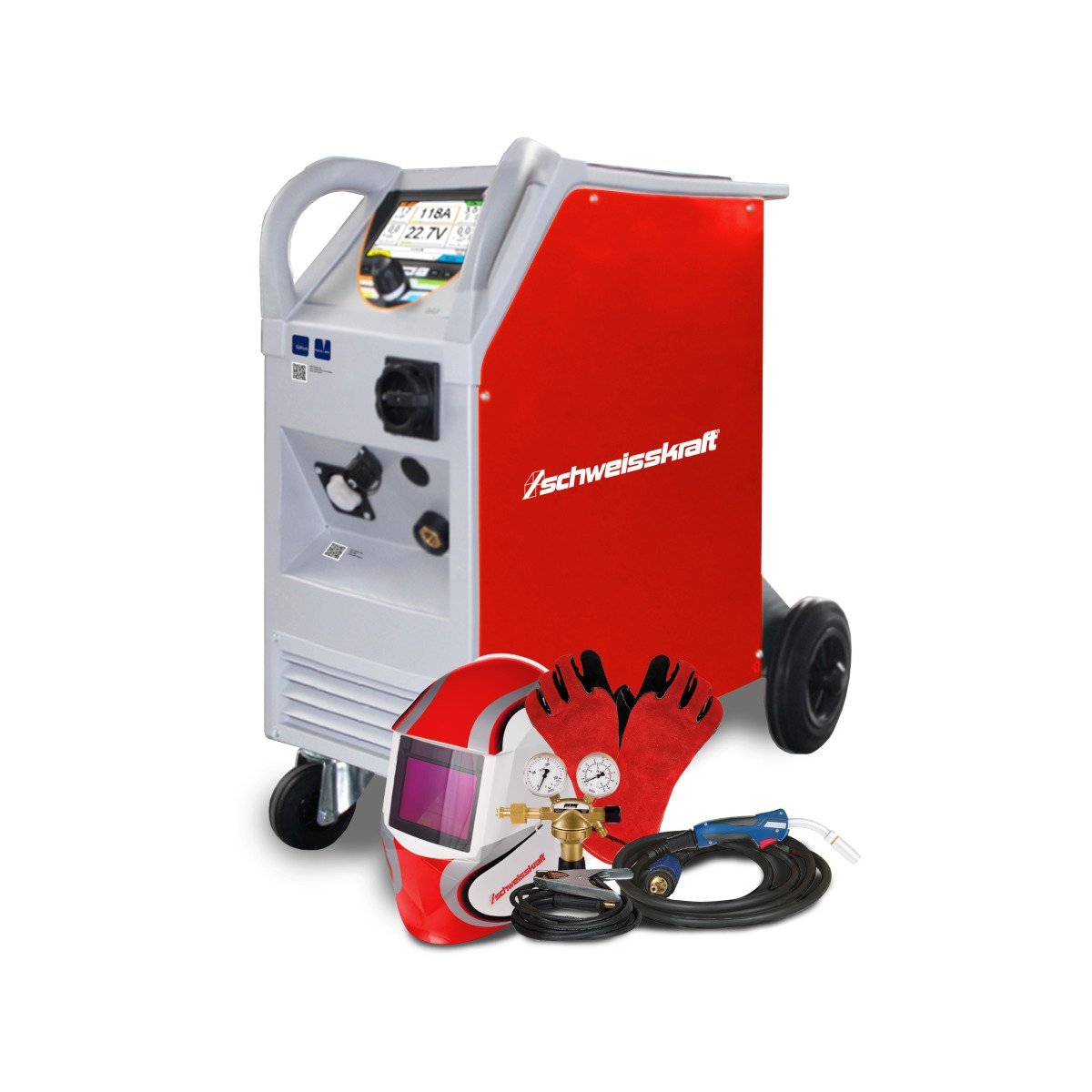 MIG/MAG Inverter-Schweißgerät Schweisskraft PRO-MIG.ARC 251 SET Produktbild img1 L