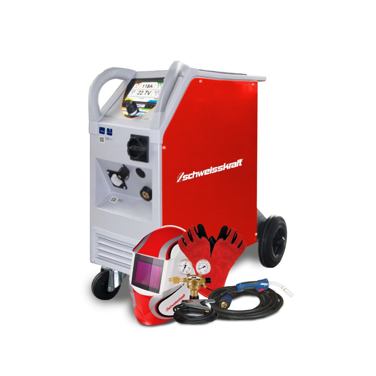 MIG/MAG Inverter-Schweißgerät Schweisskraft PRO-MIG.ARC 311 SET Produktbild img1 L