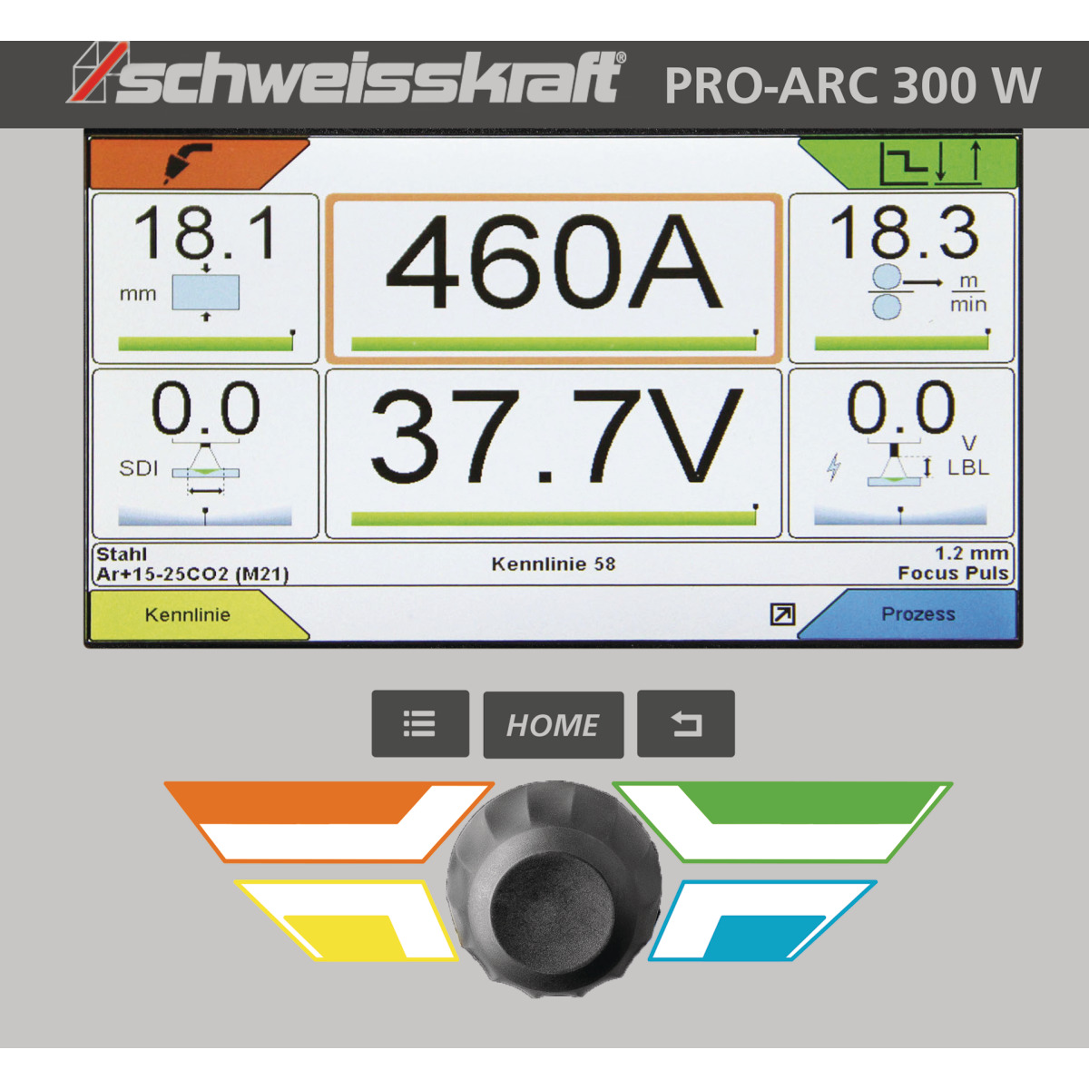 Schweisskraft MIG/MAG-Impulsschweißgerät PRO-PULS 400 WS (FW Profi, BF oben) Set Produktbild img2 L