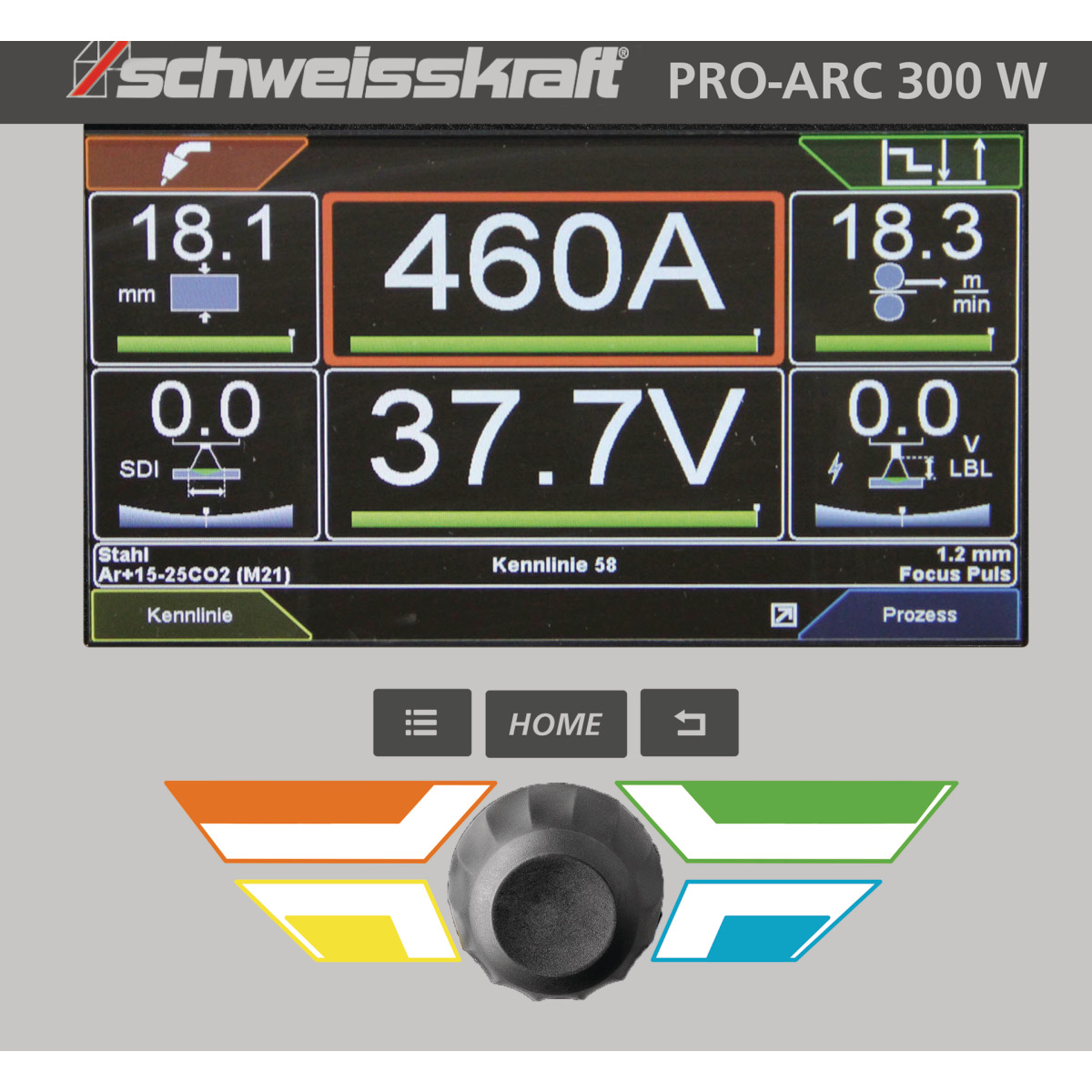 Schweisskraft MIG/MAG-Impulsschweißgerät PRO-PULS 400 WS (FW Profi, BF oben) Set Produktbild img3 L