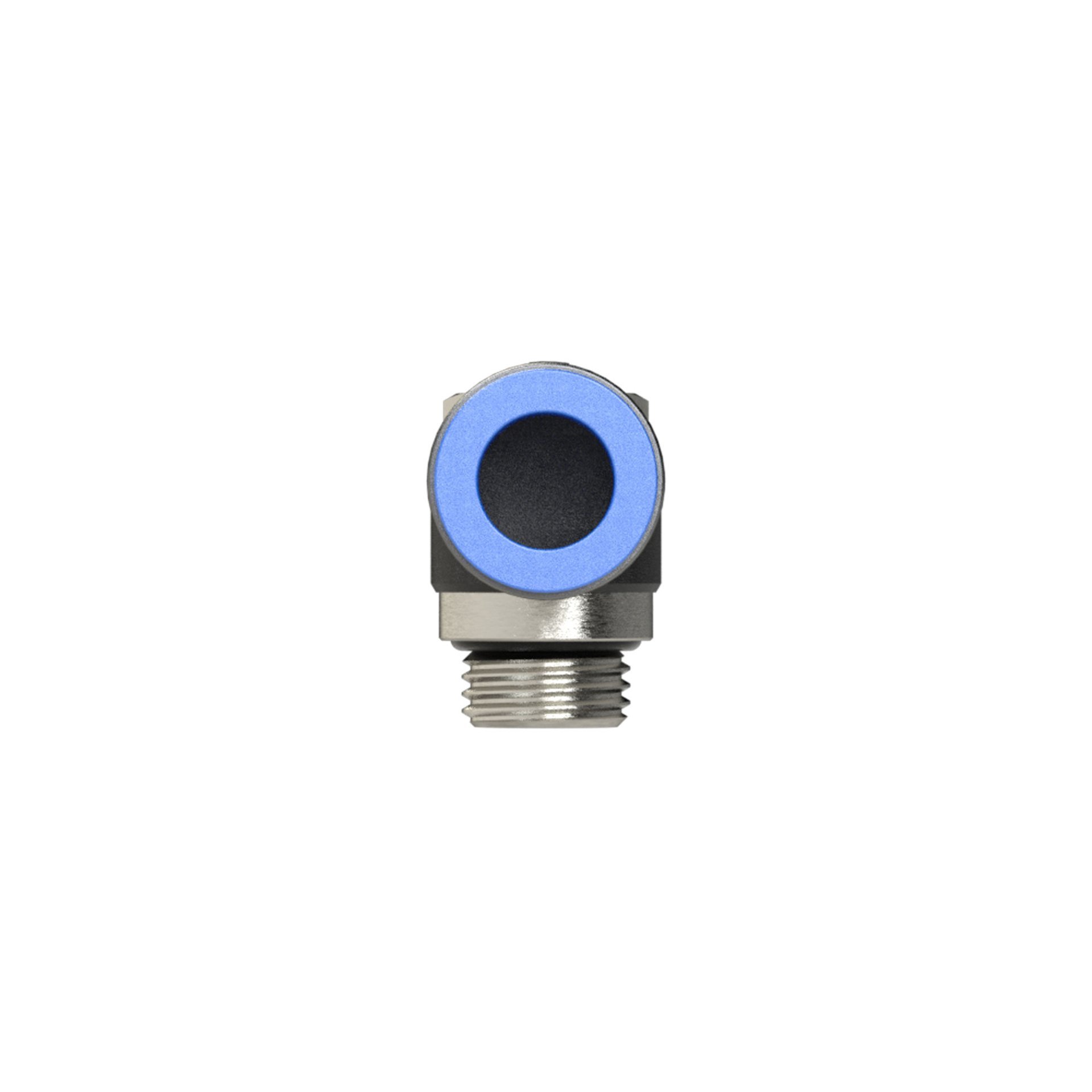RIEGLER L-Steckverschraubung »Blaue Serie« drehbar, G1/4 a., max.15 Ø10mm Produktbild img4 L