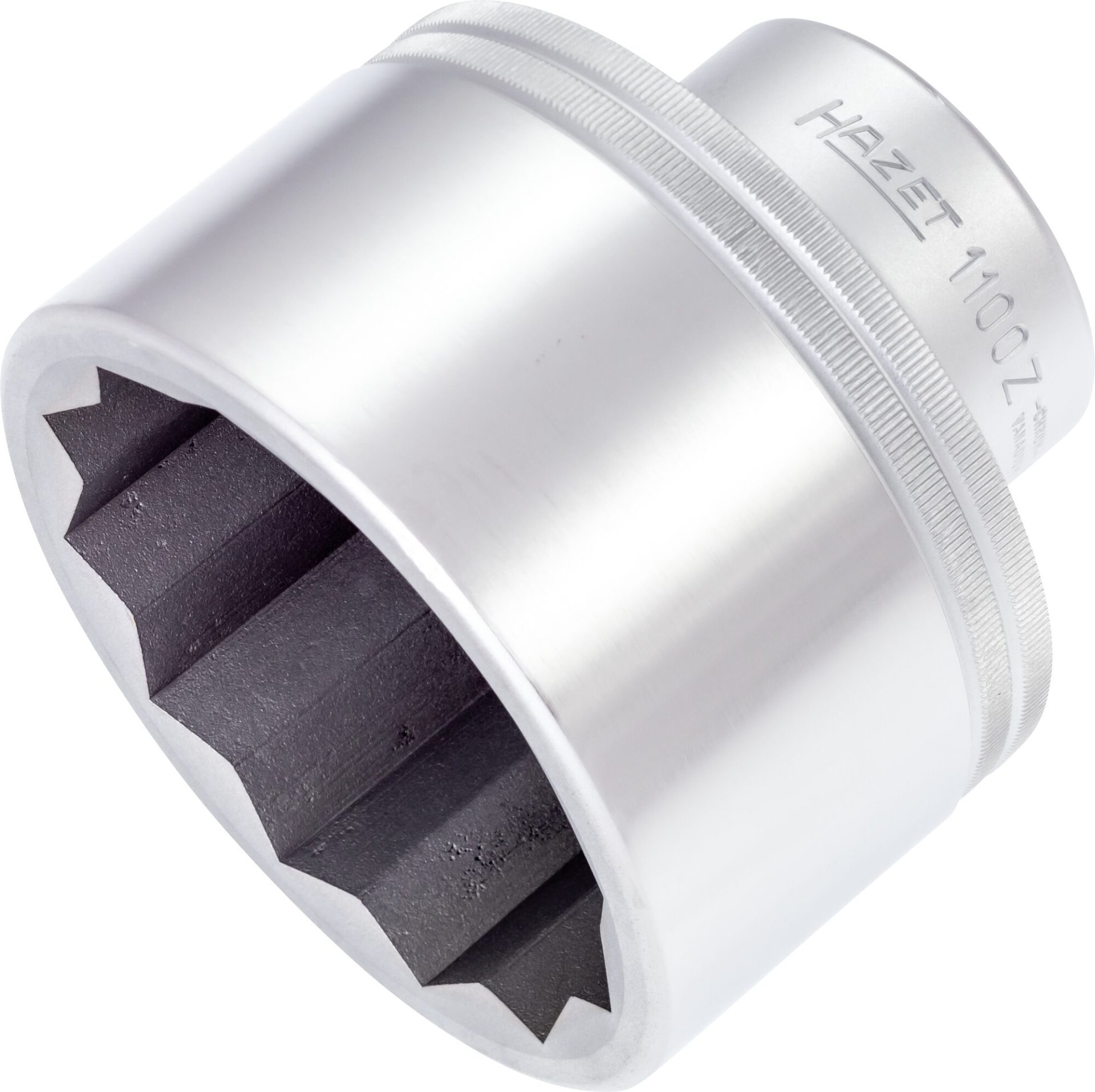HAZET Steckschlüsseleinsatz 1100Z-80 ∙ 1 Zoll (25 mm) Vierkant hohl ∙ Außen Doppelsechskant Profil ∙ SW 80 mm Produktbild img1 L