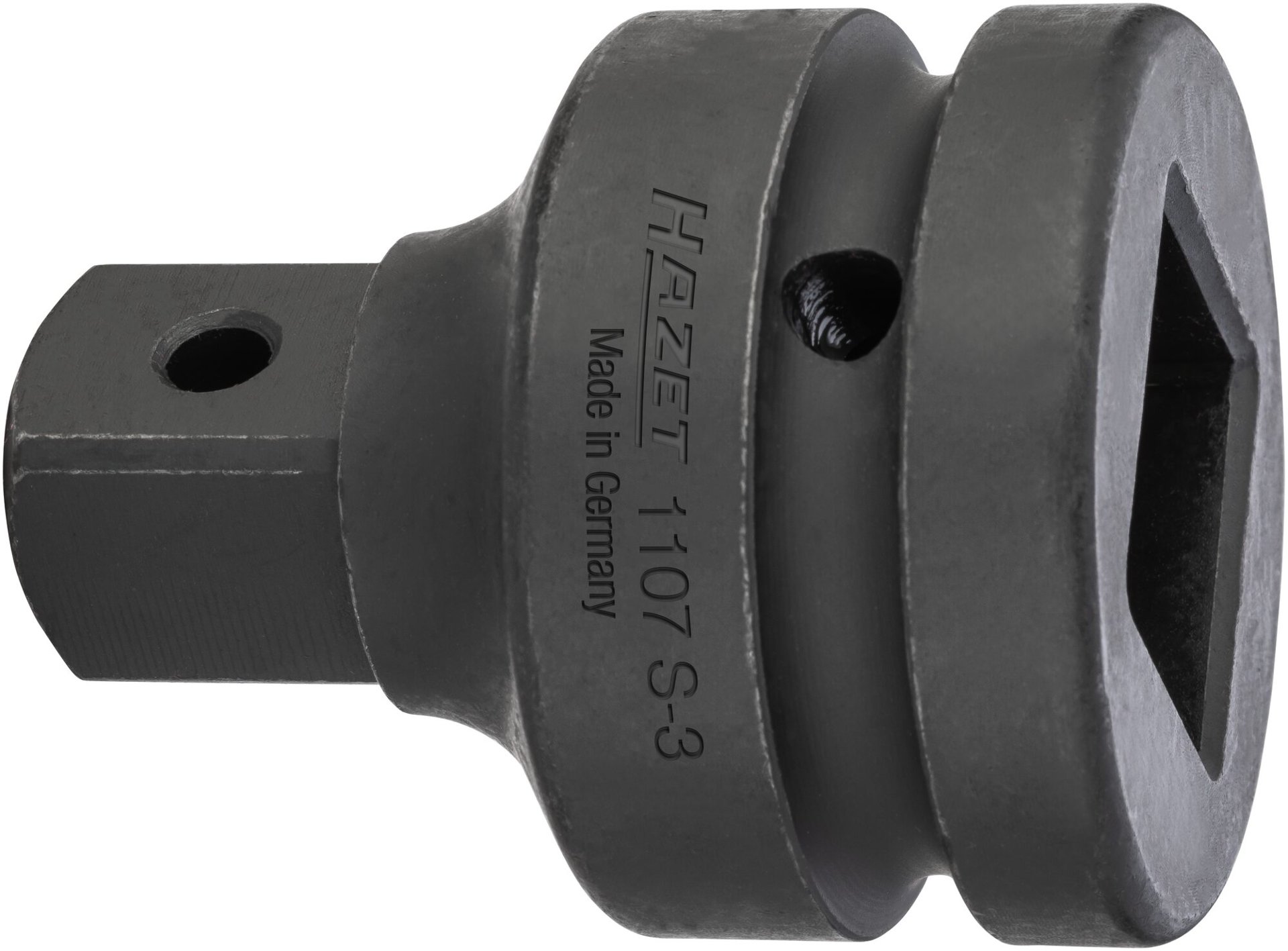 HAZET Reduzierstück 1107S ∙ 1 Zoll (25 mm) Vierkant hohl ∙ 3/4 Zoll (20 mm) Vierkant massiv ∙ Länge: 70 mm Produktbild img1 L