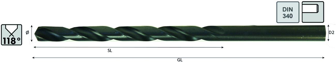 Spiralbohrer DIN340 Bohrer-Ø:8,90 Produktbild img1 L