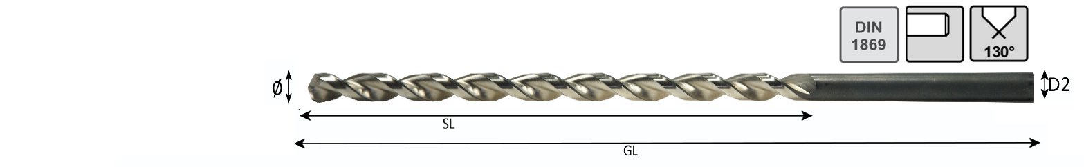 Spiralbohrer DIN1869 Bohrer-Ø:10,00 Produktbild img1 L