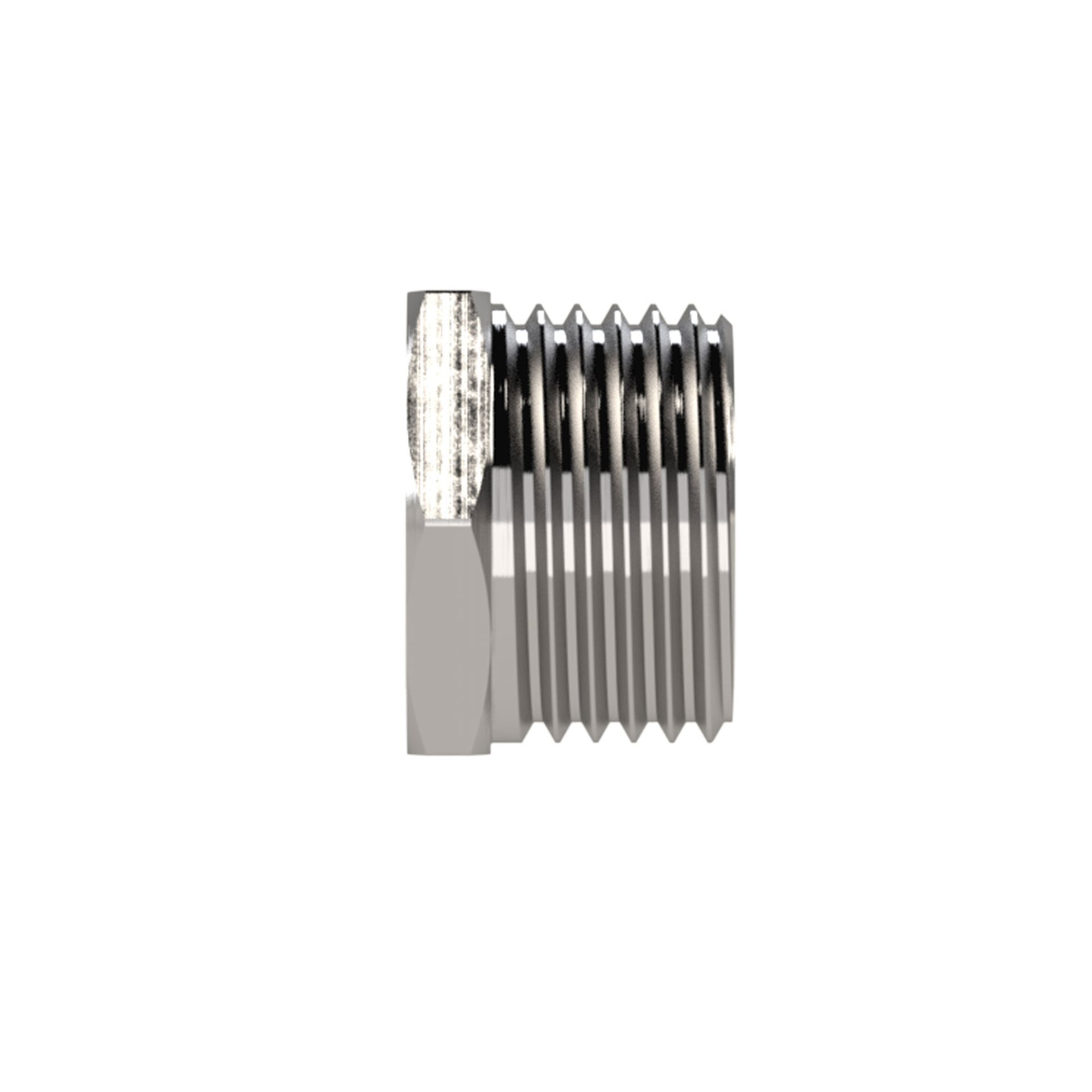 RIEGLER Reduziernippel, kurz, G 1/2 a., G 1/4 i., SW 22, Edelstahl 1.4571 Produktbild img5 L