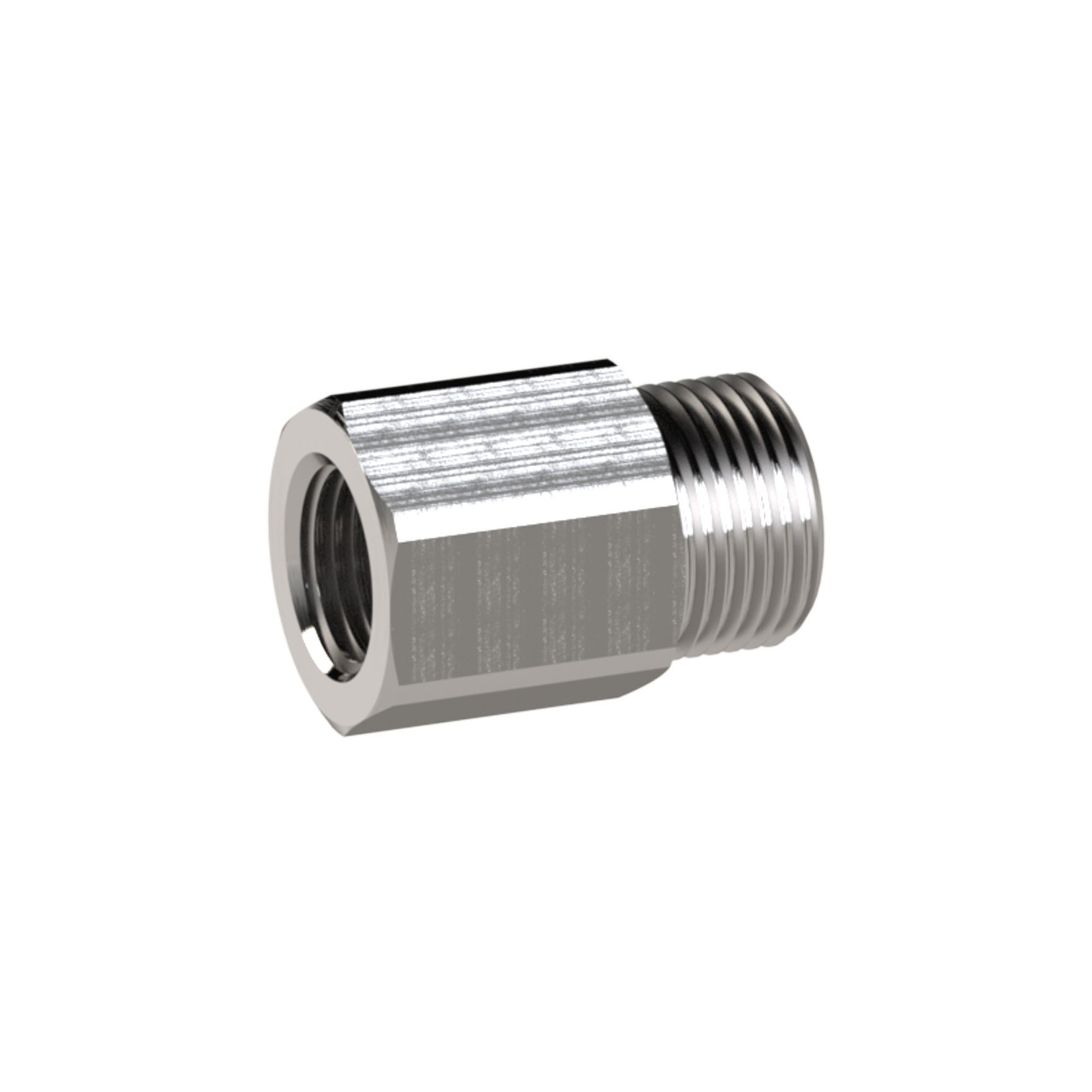 RIEGLER Reduziernippel, lang, G 1/4 a., G 1/4 i., SW 17, Edelstahl 1.4571 Produktbild img1 L