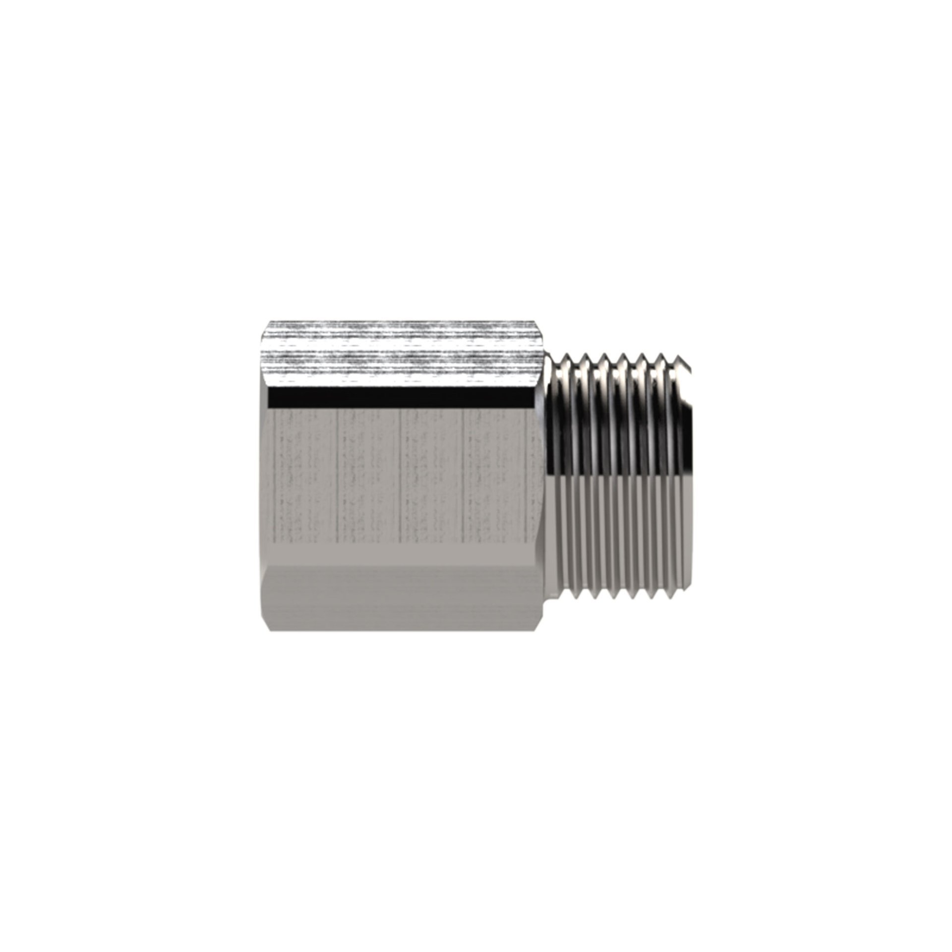 RIEGLER Reduziernippel, lang, G 1/4 a., G 1/4 i., SW 17, Edelstahl 1.4571 Produktbild img5 L