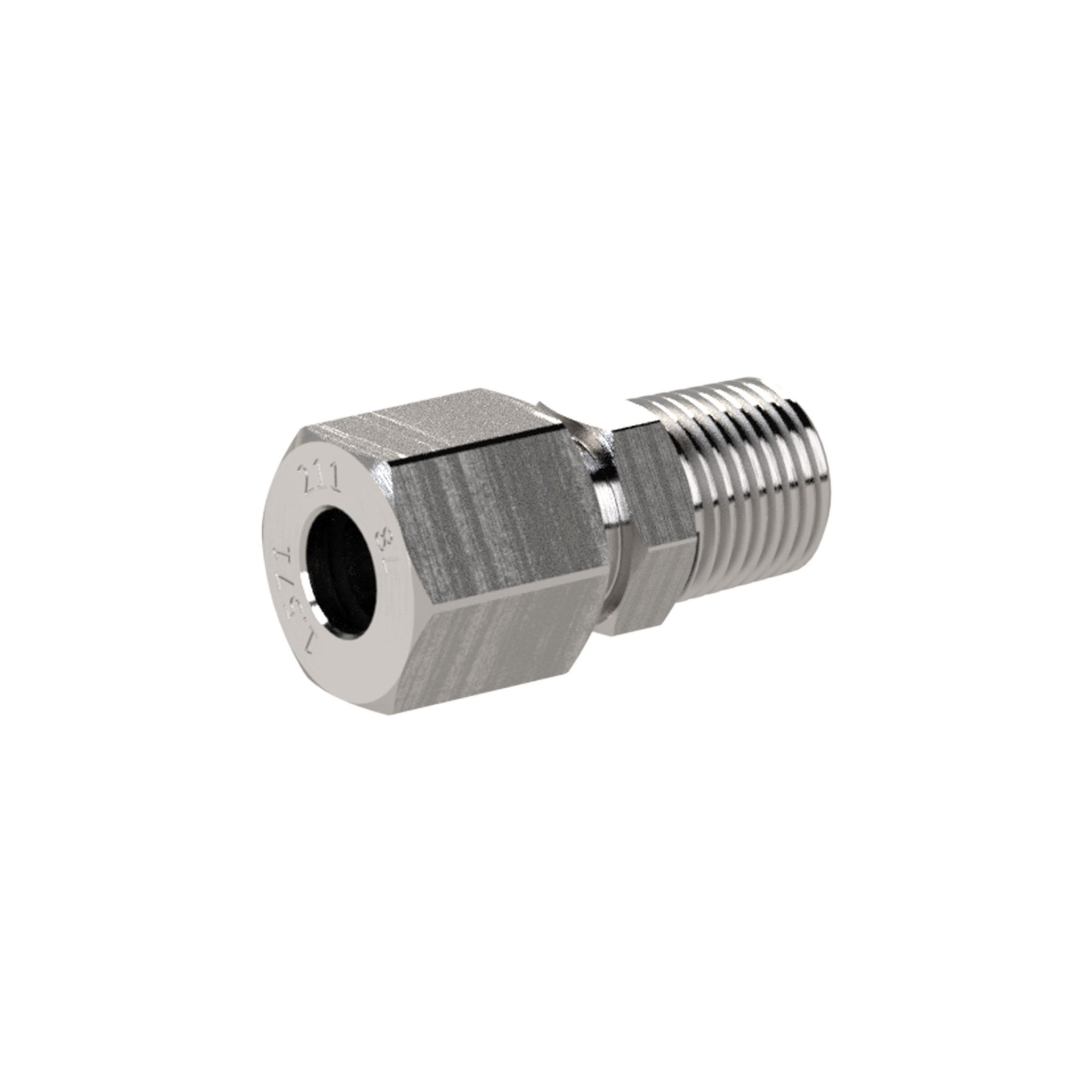 RIEGLER Gerade Einschraubverschraubung, R1/2, Rohr-Ø18, ES 1.4571, 315bar Produktbild img1 L