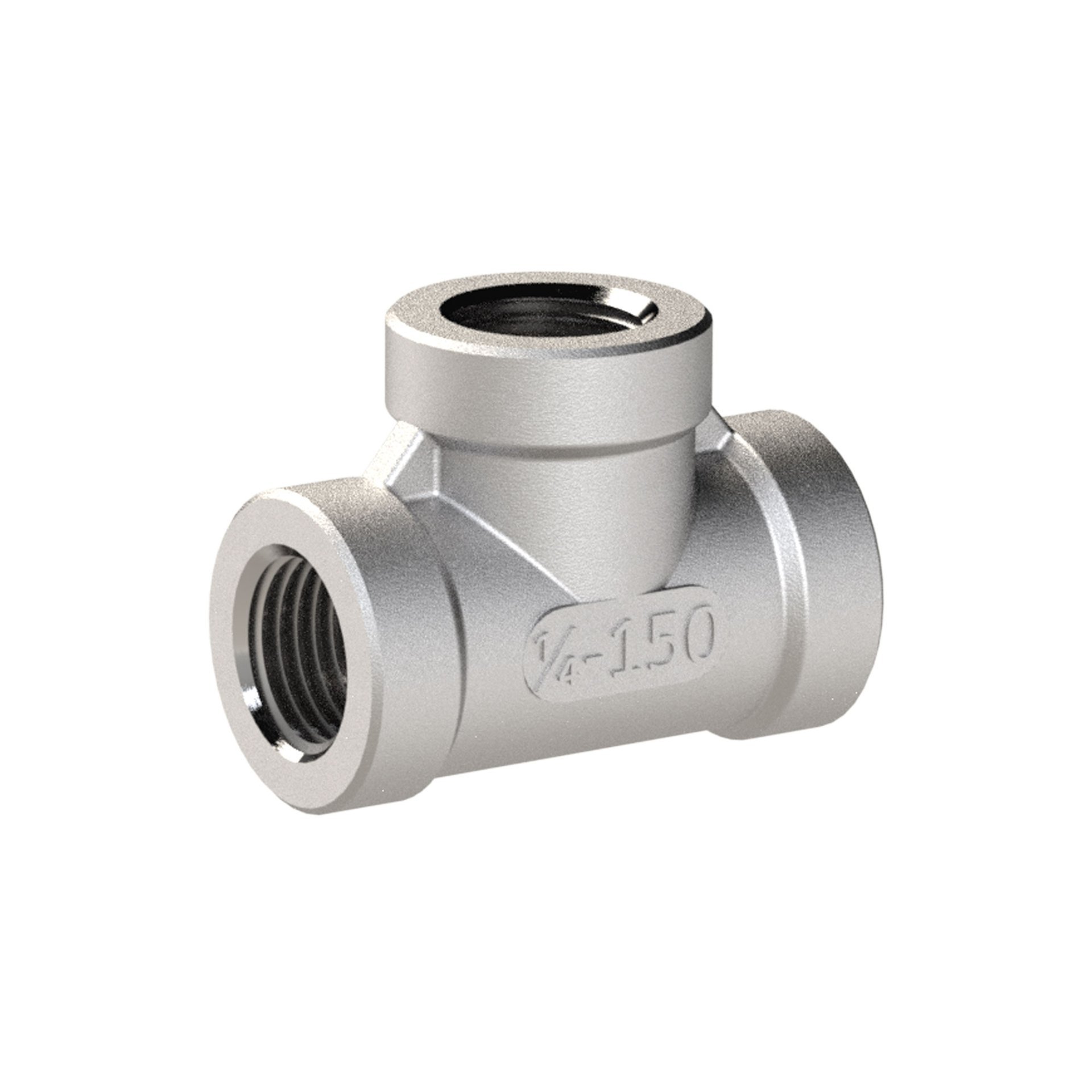 RIEGLER T-Verteiler, 3 x innen, Rp 3/8, Edelstahl 1.4408 Produktbild img1 L