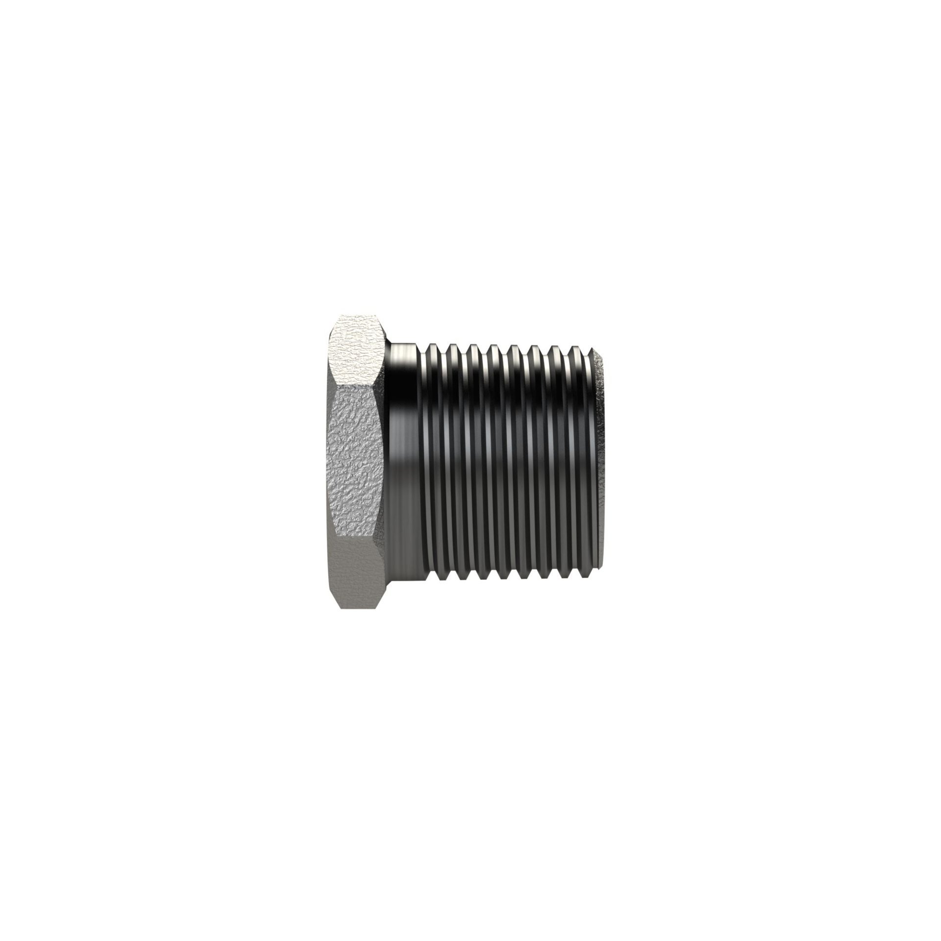 RIEGLER Reduzierstück 241, AG/IG, R 1, Rp 1/2, schwarzer Temperguss Produktbild img4 L