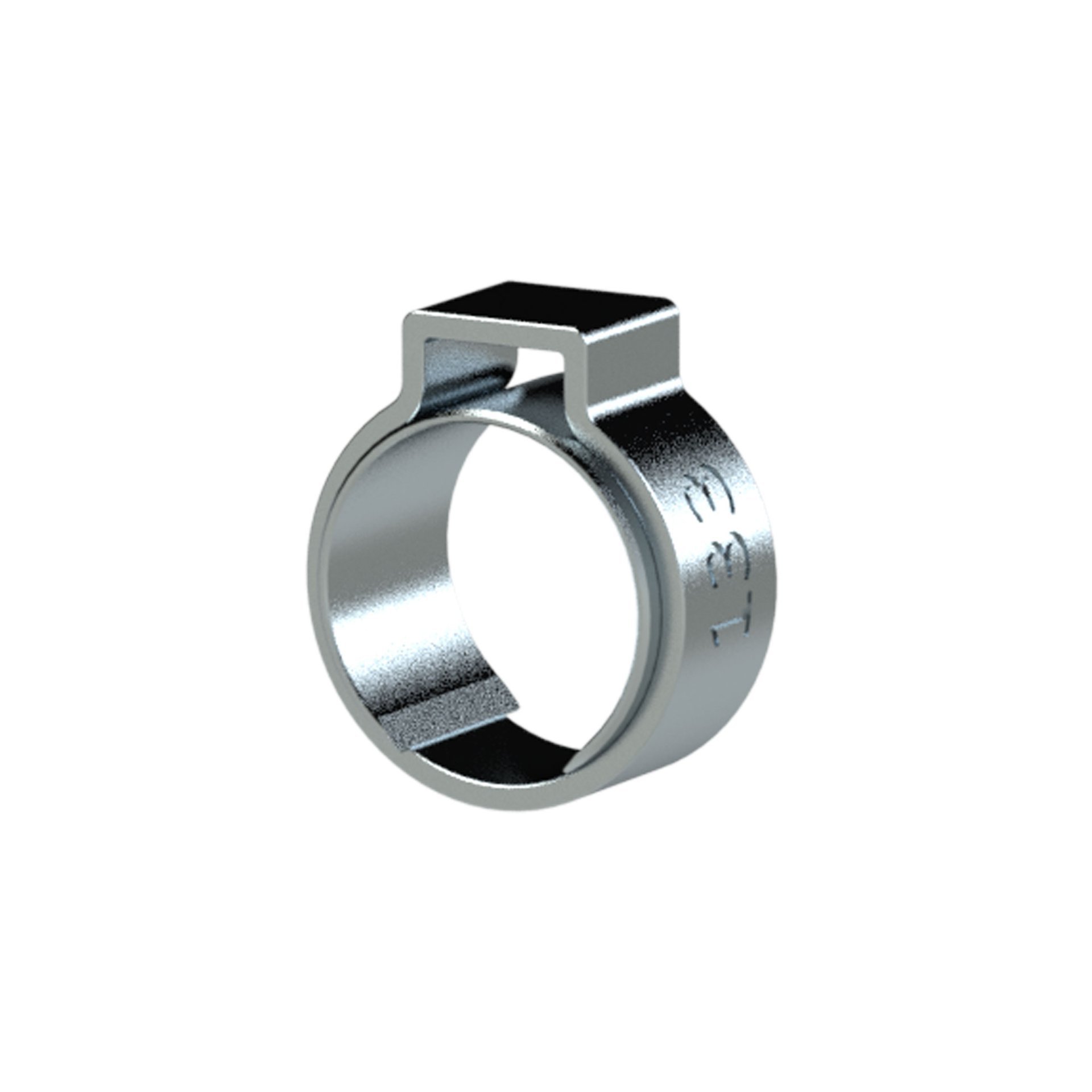 RIEGLER 1-Ohr-Schlauchklemme (W1), Einlagering, 8,2 - 9,5 mm, VPE 10 Stk. Produktbild img1 L