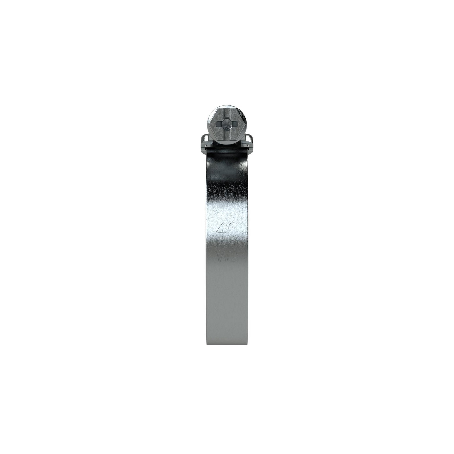 RIEGLER Schneckengewinde-Schlauchschelle, Chromstahl (W2), 32 - 50 mm, 9 mm Produktbild img3 L