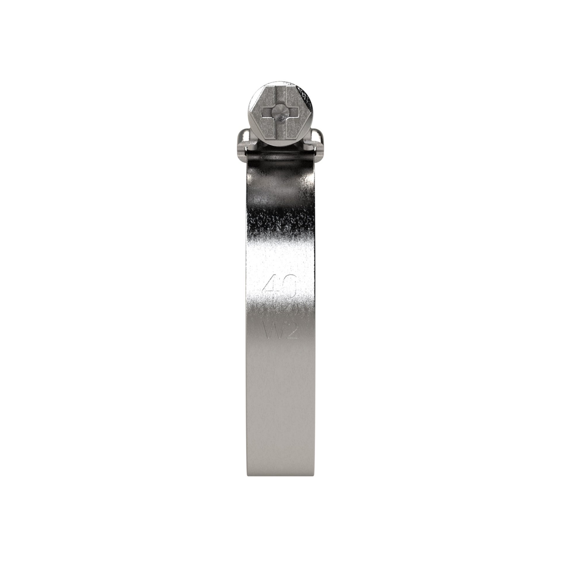 RIEGLER Schneckengewinde-Schlauchschelle, Edelstahl (W5), 32 - 50 mm, 9 mm Produktbild img3 L