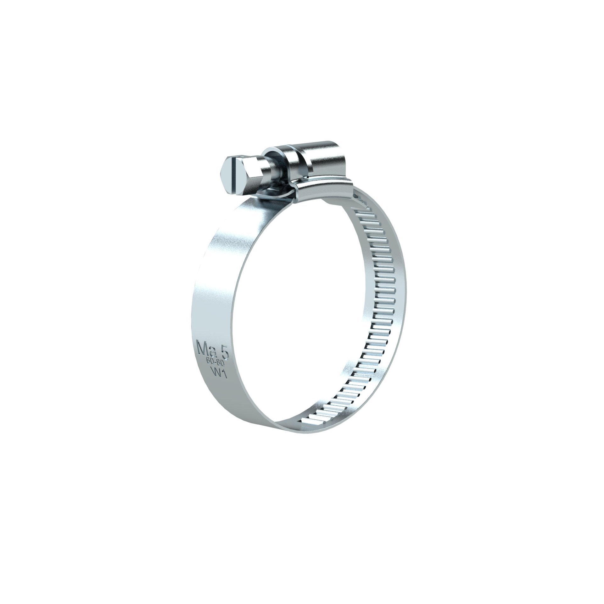 RIEGLER Schneckengewinde-Schlauchschelle, Stahl glanzv. (W1), 90-120 mm, 20 mm Produktbild img1 L