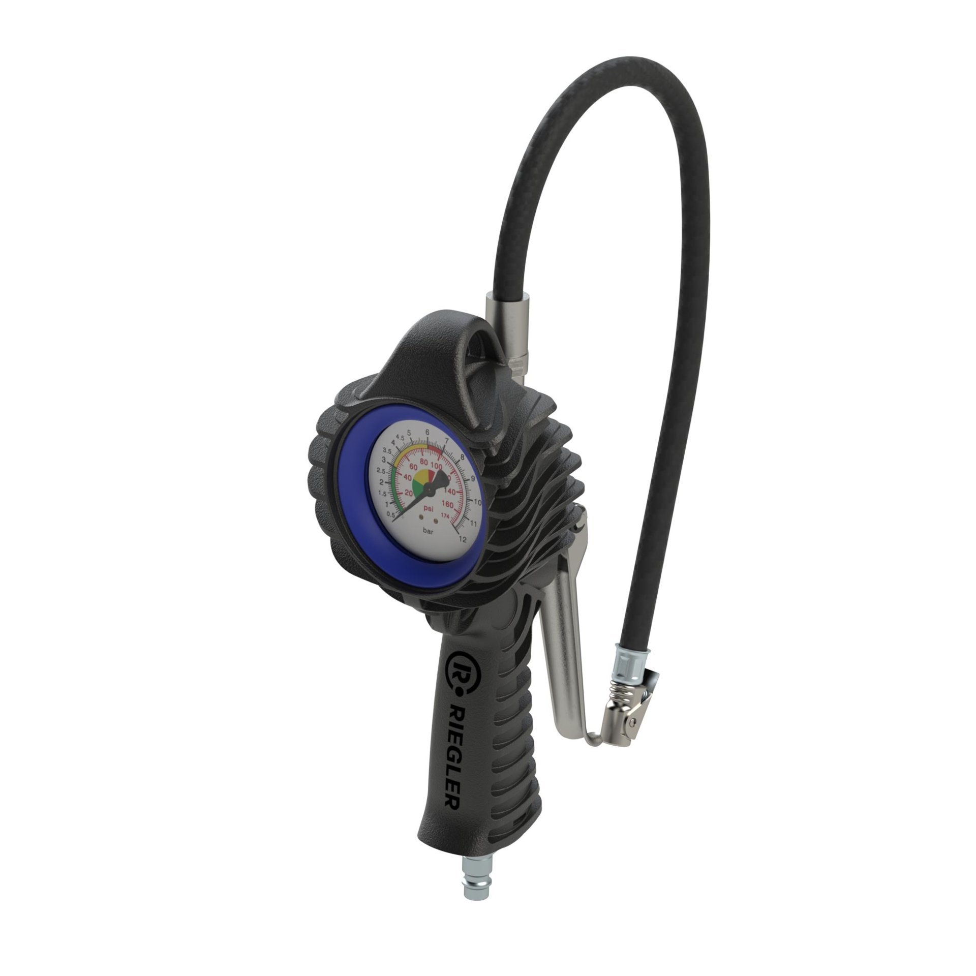 RIEGLER Standard-Handreifenfüllmesser MS, Mano Ø 63 mm, ungeeicht, 0-12 bar Produktbild img1 L