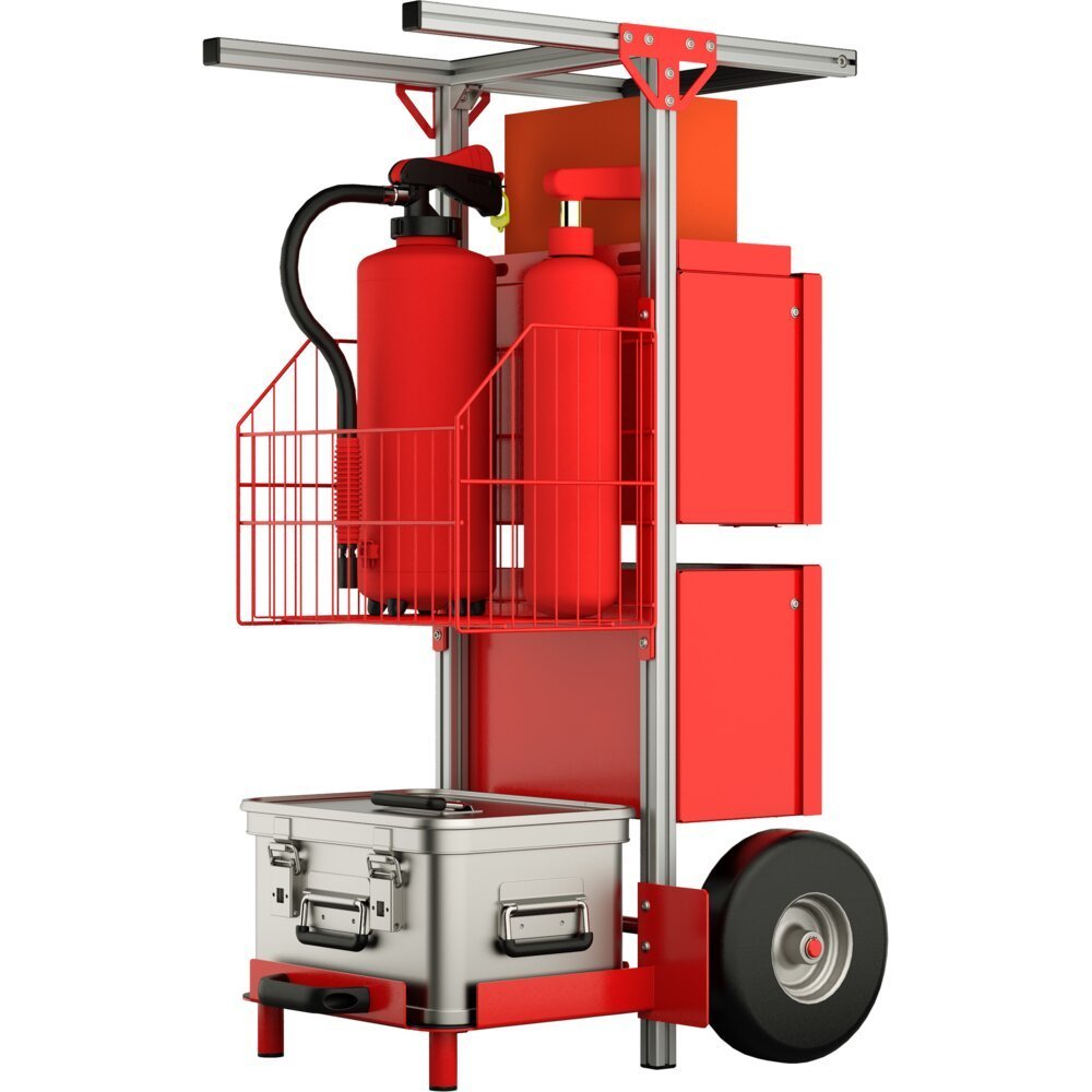 MUNK SafeCaddy® "Brandschutz" mit Beladung Produktbild img1 L