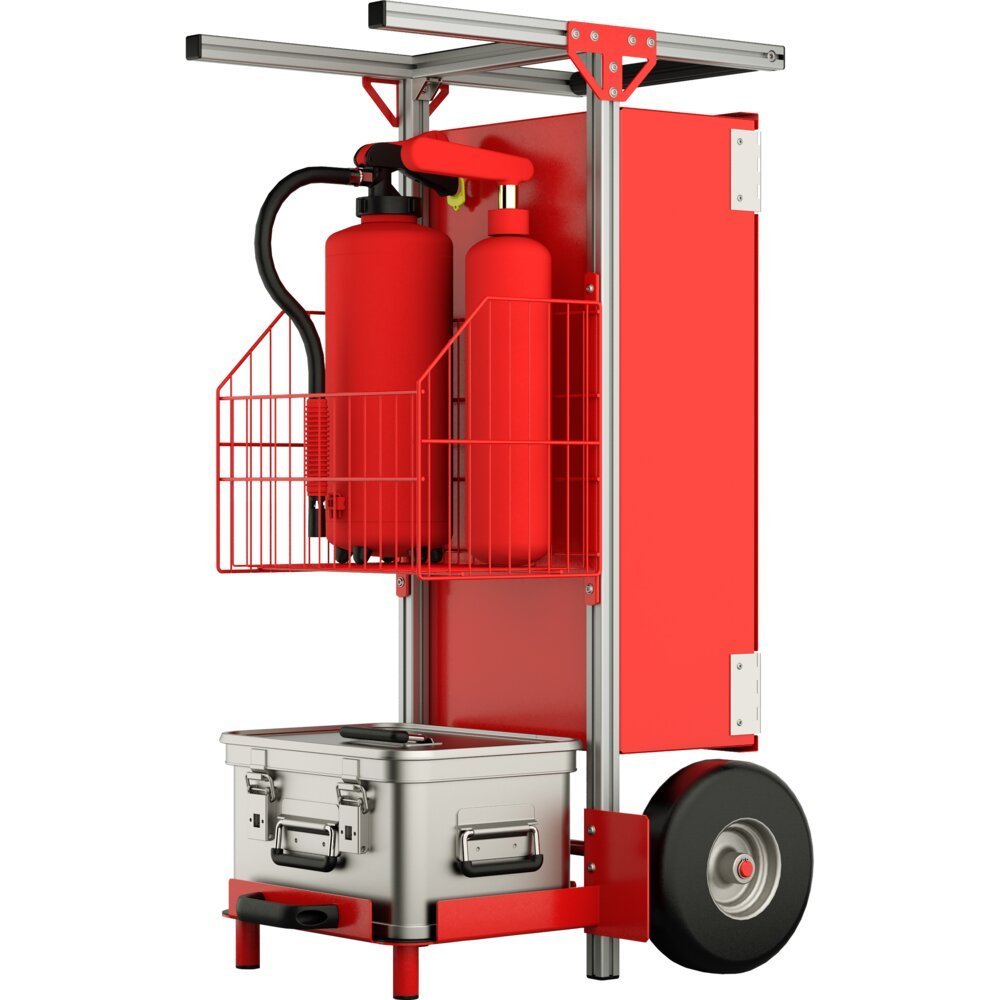 MUNK SafeCaddy® "Mobile Brandmeldeanlage" mit Beladung Produktbild img1 L