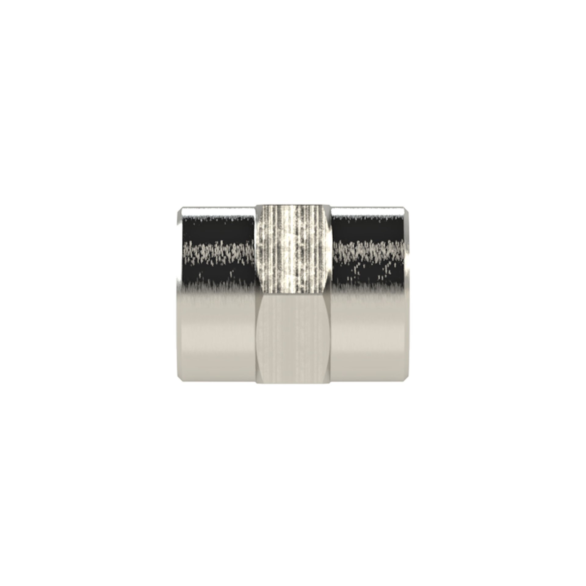 RIEGLER Muffe »value line«, G 3/8, SW 22, Messing vernickelt Produktbild img4 L