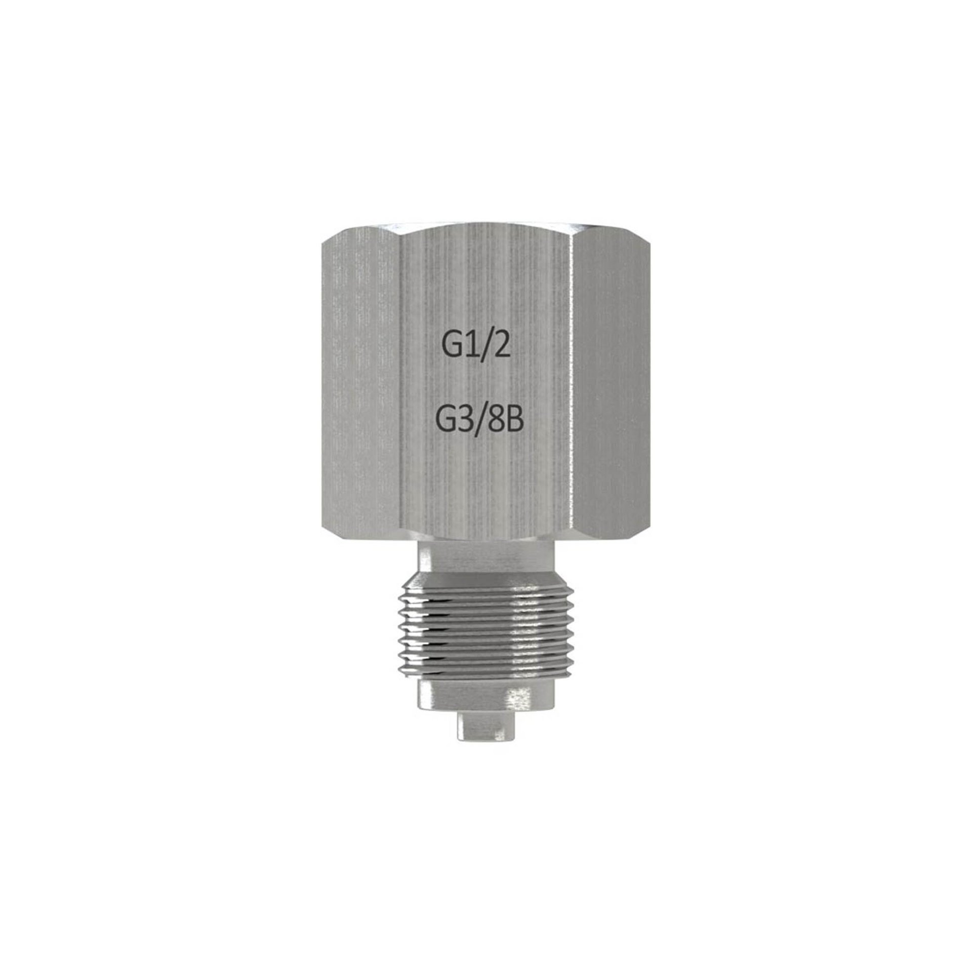 RIEGLER Manometer-Anschlussnippel, ES, G 1/4 Muffe, G 1/2 Zapfen Produktbild img4 L