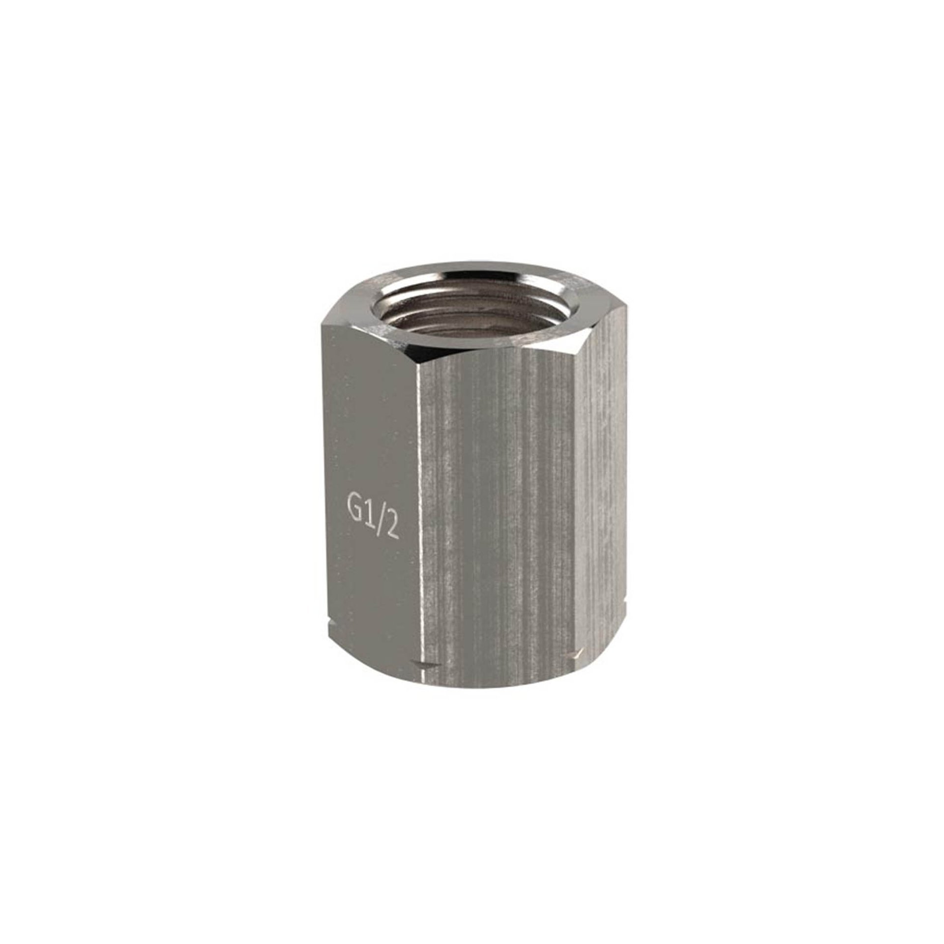RIEGLER Spannmuffe, G 1/2, nach DIN 16283, 6-kant, Edelstahl 1.4571 Produktbild img1 L
