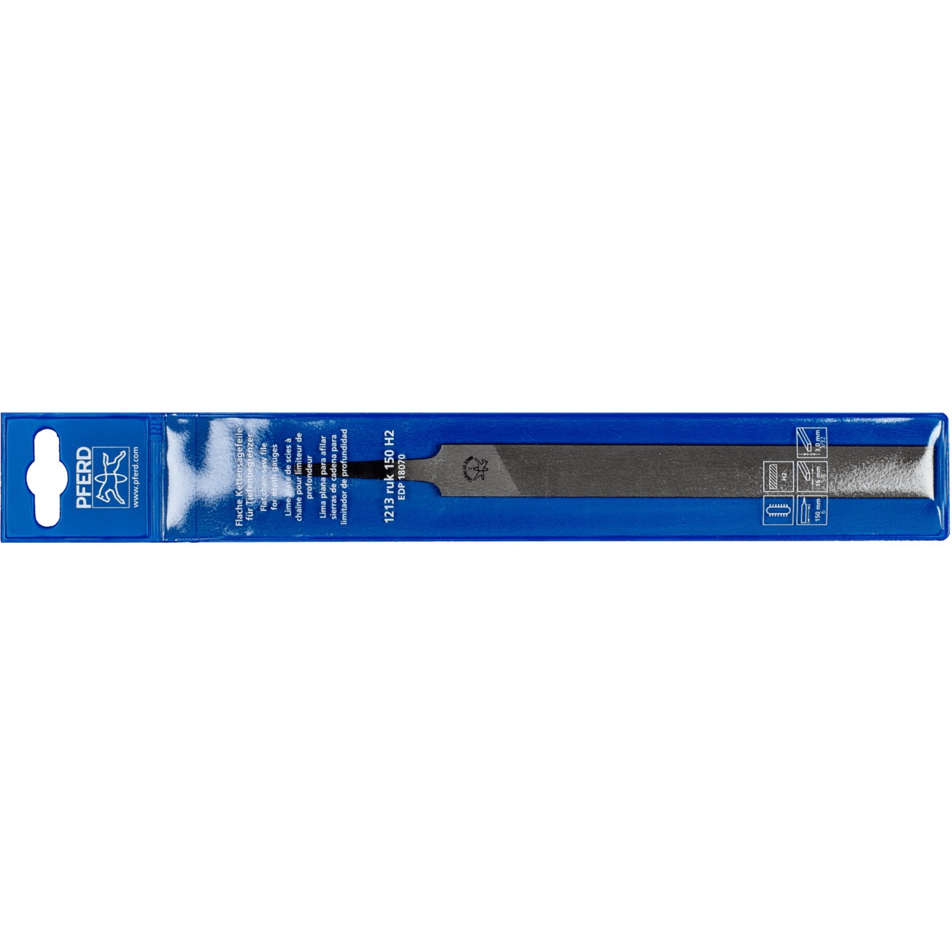 PFERD TOOLS Tiefenbegrenzerfeile Flachstumpf 150mm Hieb 2 für Sägeketten Produktbild img3 L