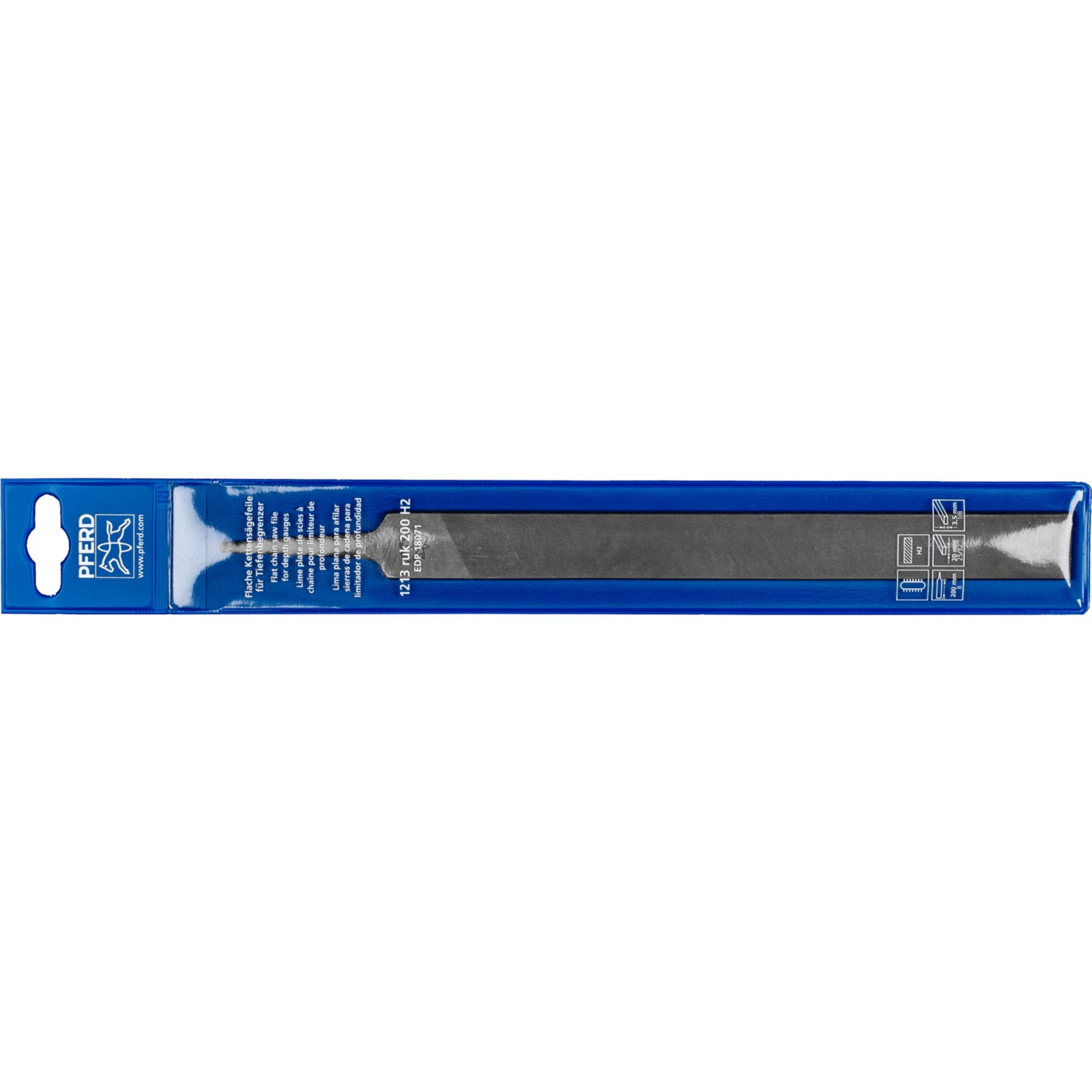 PFERD TOOLS Tiefenbegrenzerfeile Flachstumpf 200mm Hieb 2 für Sägeketten Produktbild img3 L