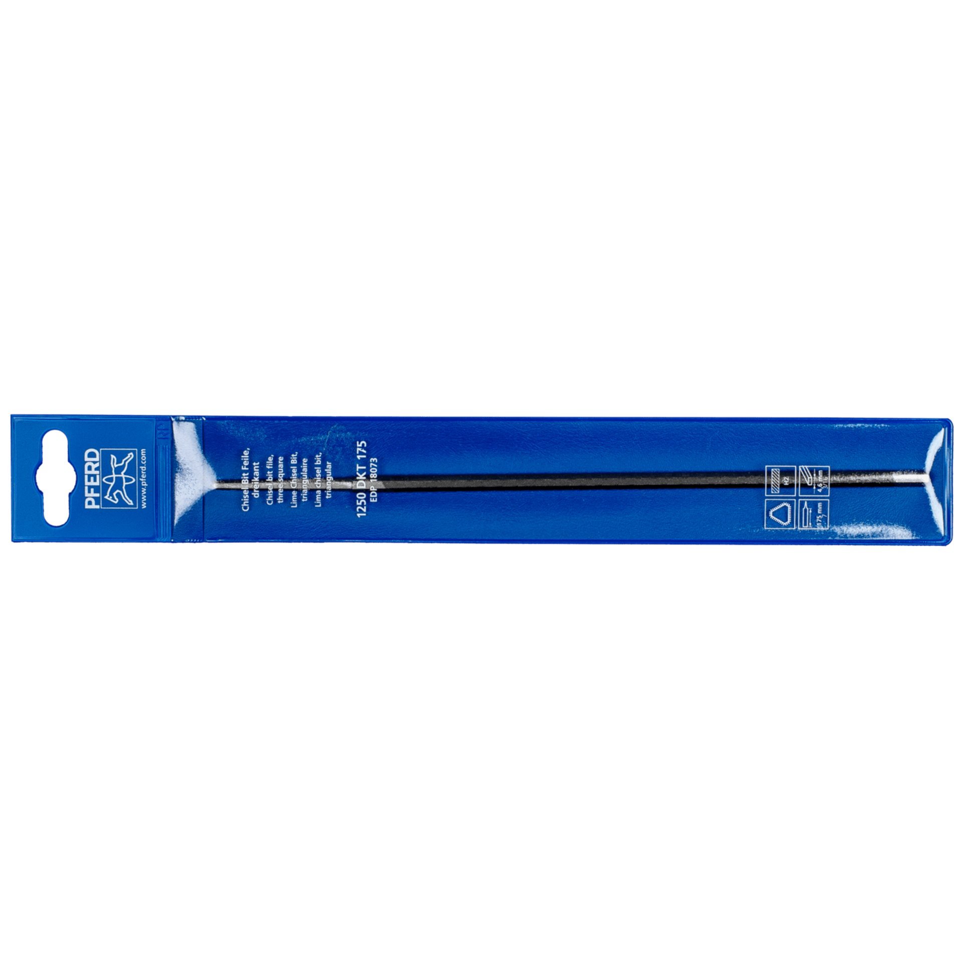 PFERD TOOLS CHISEL BIT FEILE Dreikant 175 mm Hieb 2 zum Schärfen von Kantenschliff-Sägeketten Produktbild img3 L