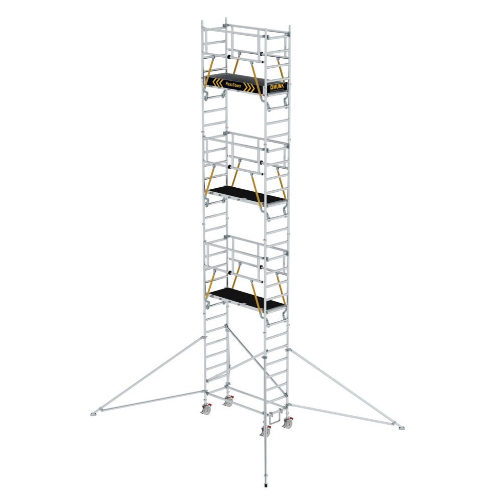 MUNK FlexxTower SGX ergo mit vorlaufendem Geländer Plattformhöhe 7,55 m Produktbild img1 L
