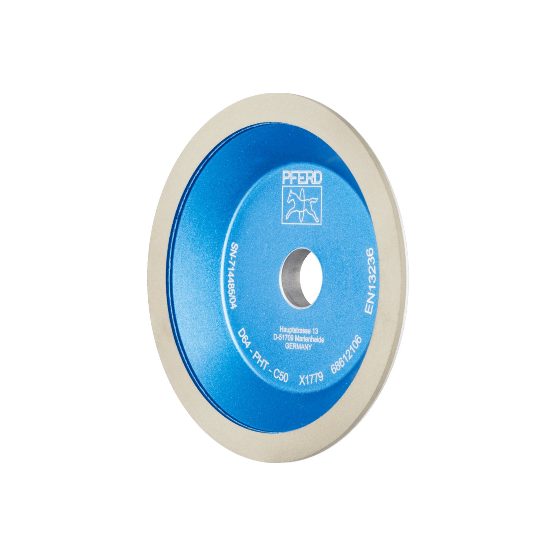 PFERD TOOLS Diamant-Schleifscheibe Kunstharz 12A2/45° PHT 125mm D64 (fein) Trockenschliff Produktbild img1 L
