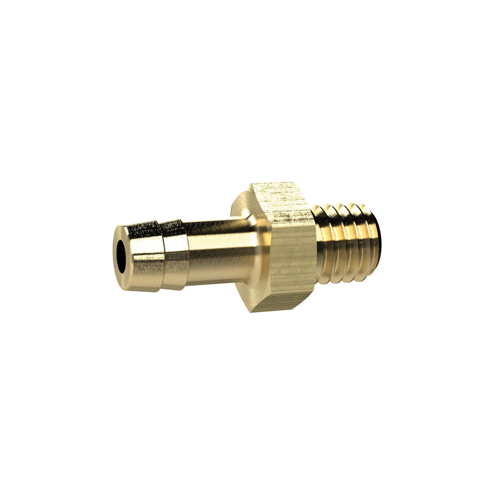 RIEGLER Einschraubschlauchtülle, M5, für Schlauch LW 3 mm, SW 7, MS Produktbild img1 L