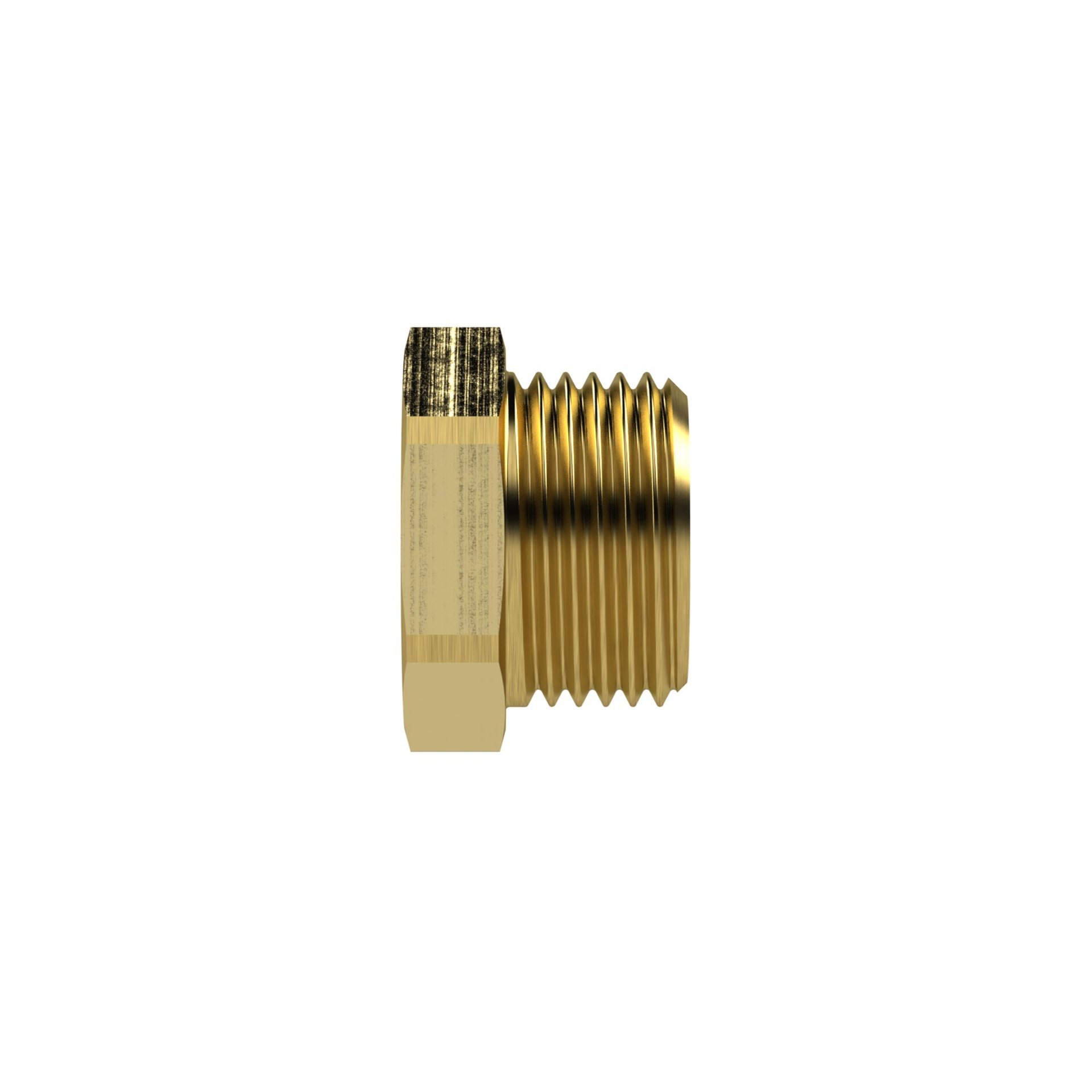 RIEGLER Reduziernippel kurz, Messing, AG G1/2" , IG G1/4", Produktbild img5 L