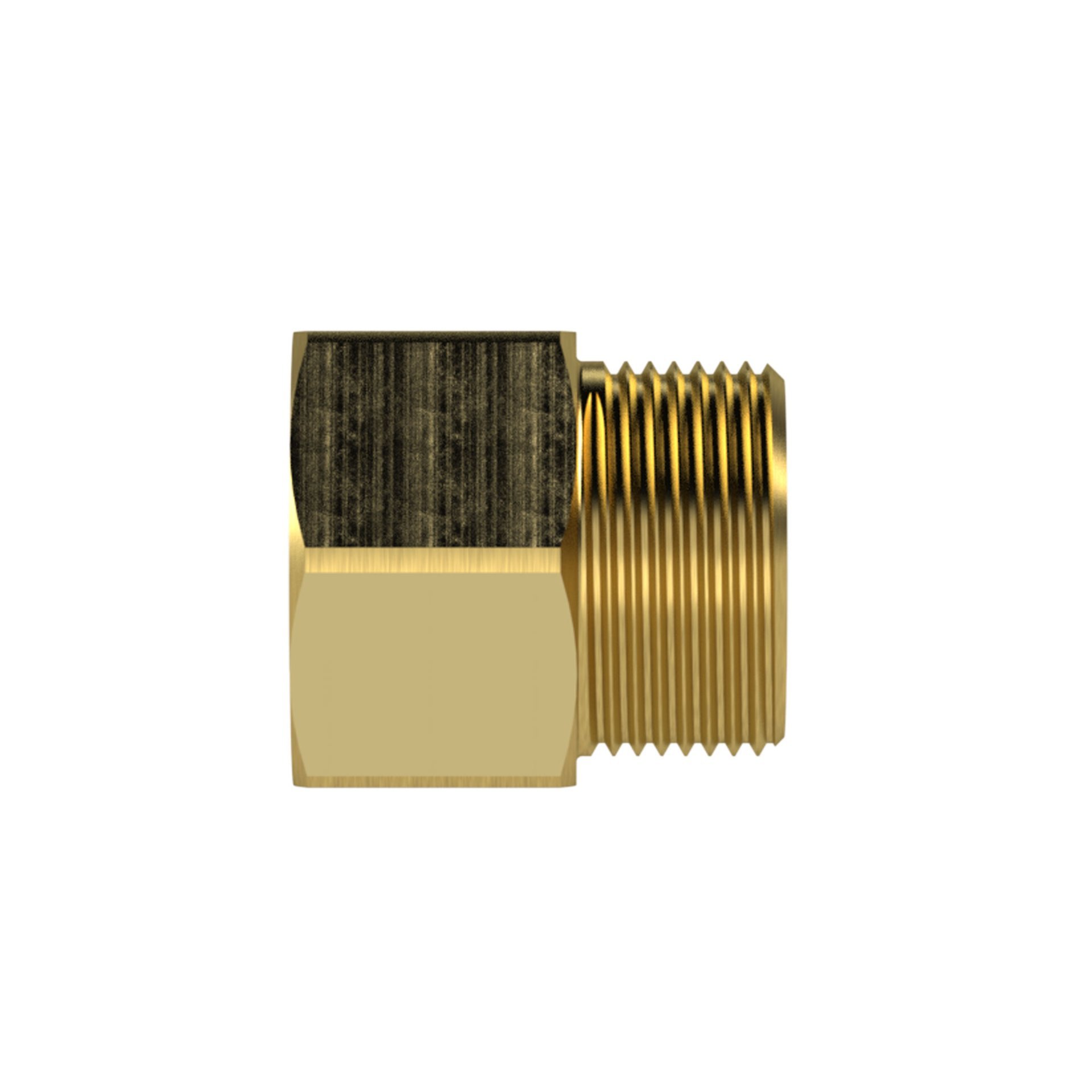RIEGLER Reduziernippel lang, G 3/4 a., G 1 i., SW 36, Messing Produktbild img5 L
