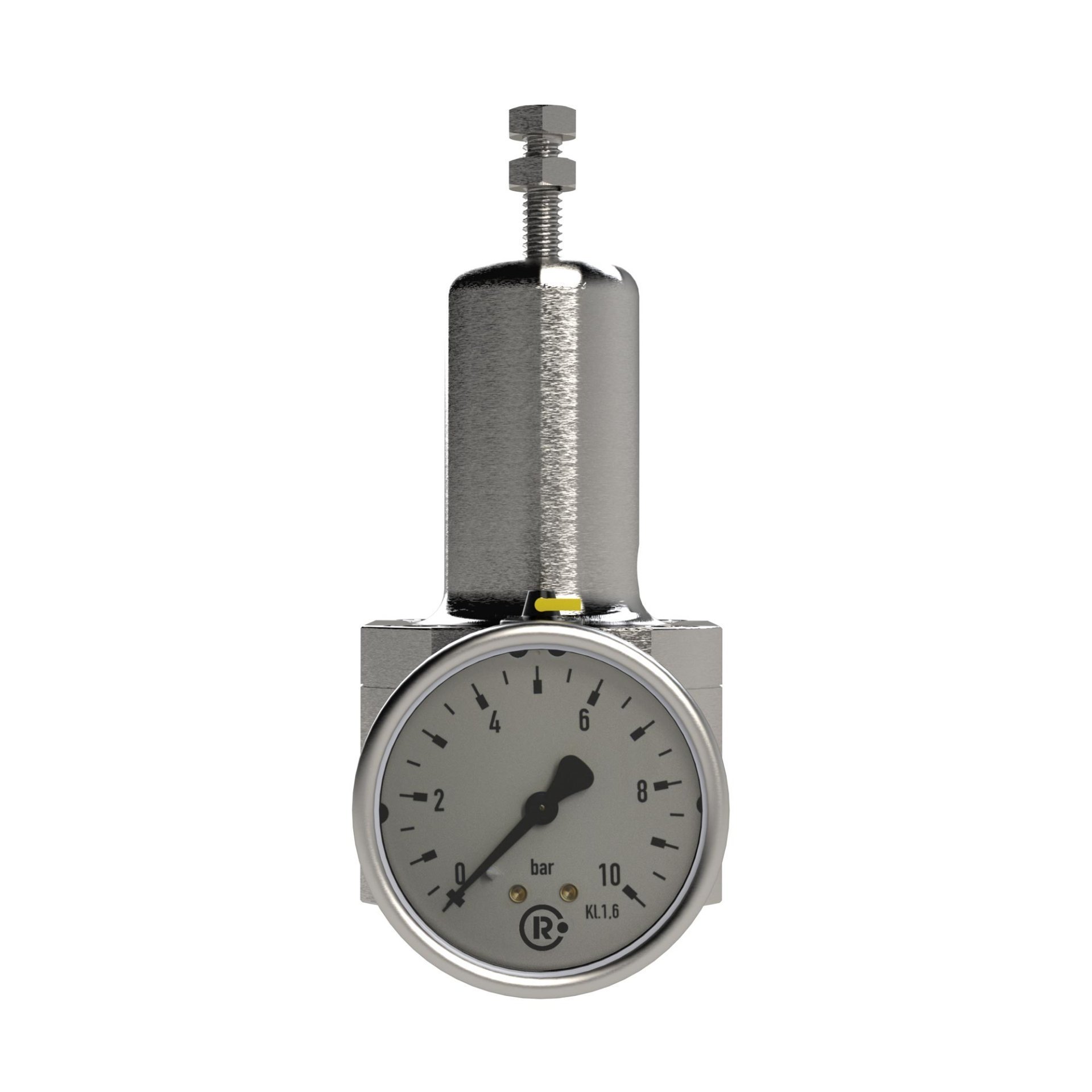 Edelstahl-Druckregler, 1.4404, nicht rückst., G 1/2, 0,5 - 8 bar Produktbild img4 L