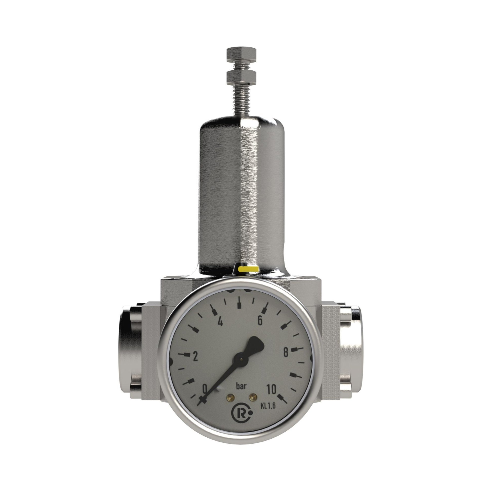 Edelstahl-Druckregler, 1.4404, nicht rückst., G 1, 0,5 - 8 bar Produktbild img4 L