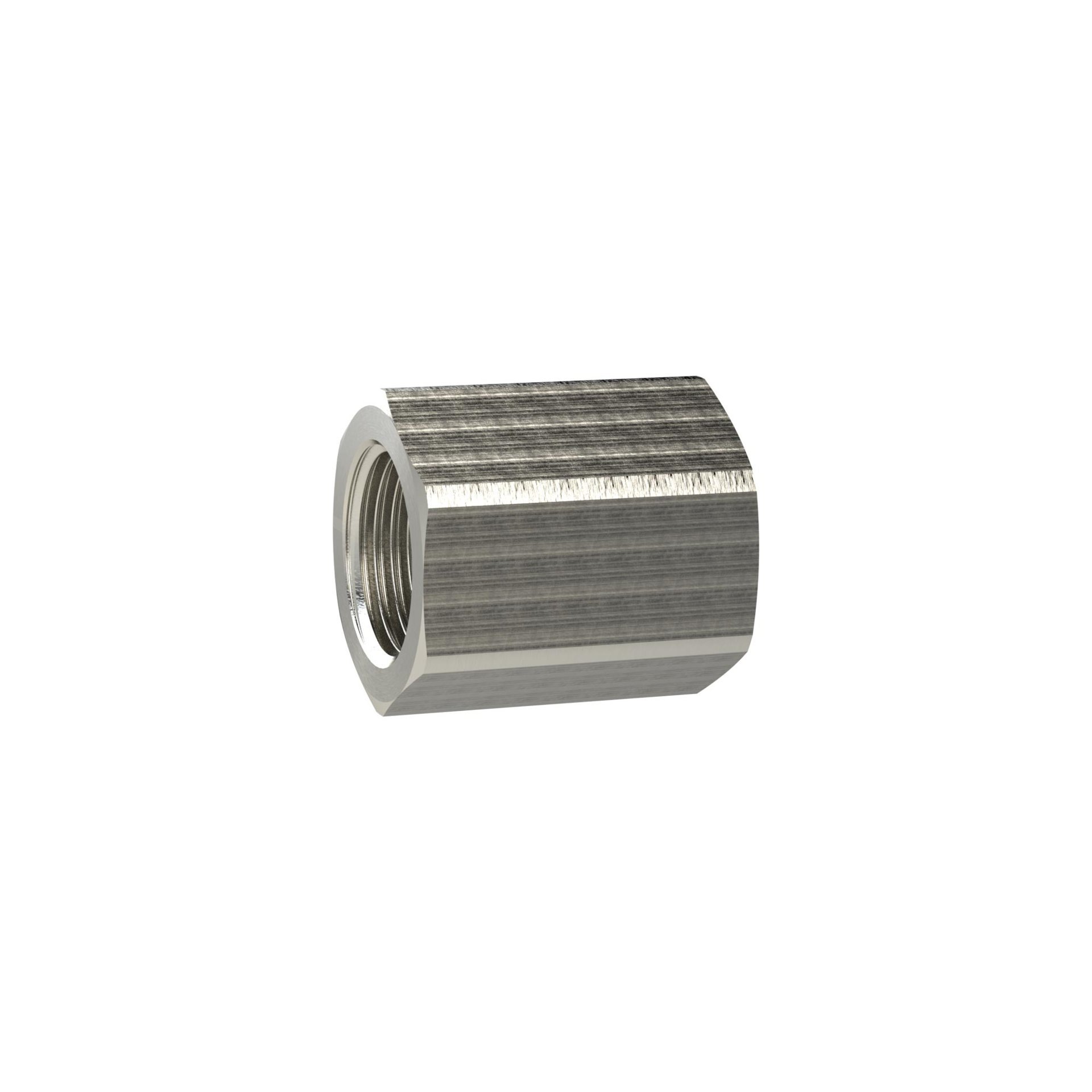 RIEGLER Muffe mit Außensechskant reduzierend G 3/4 i. M16x1,5 i. MS vernickelt Produktbild img1 L