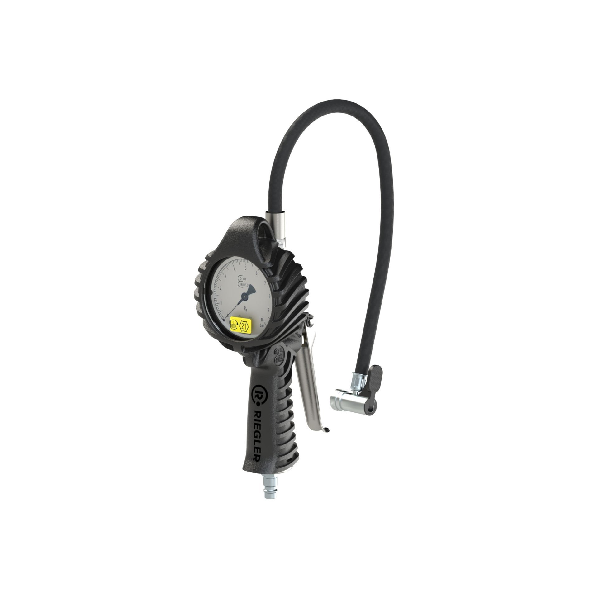 RIEGLER Standard-Handreifenfüllmesser HS, Mano Ø 80 mm, geeicht, 0 - 12 bar Produktbild img1 L