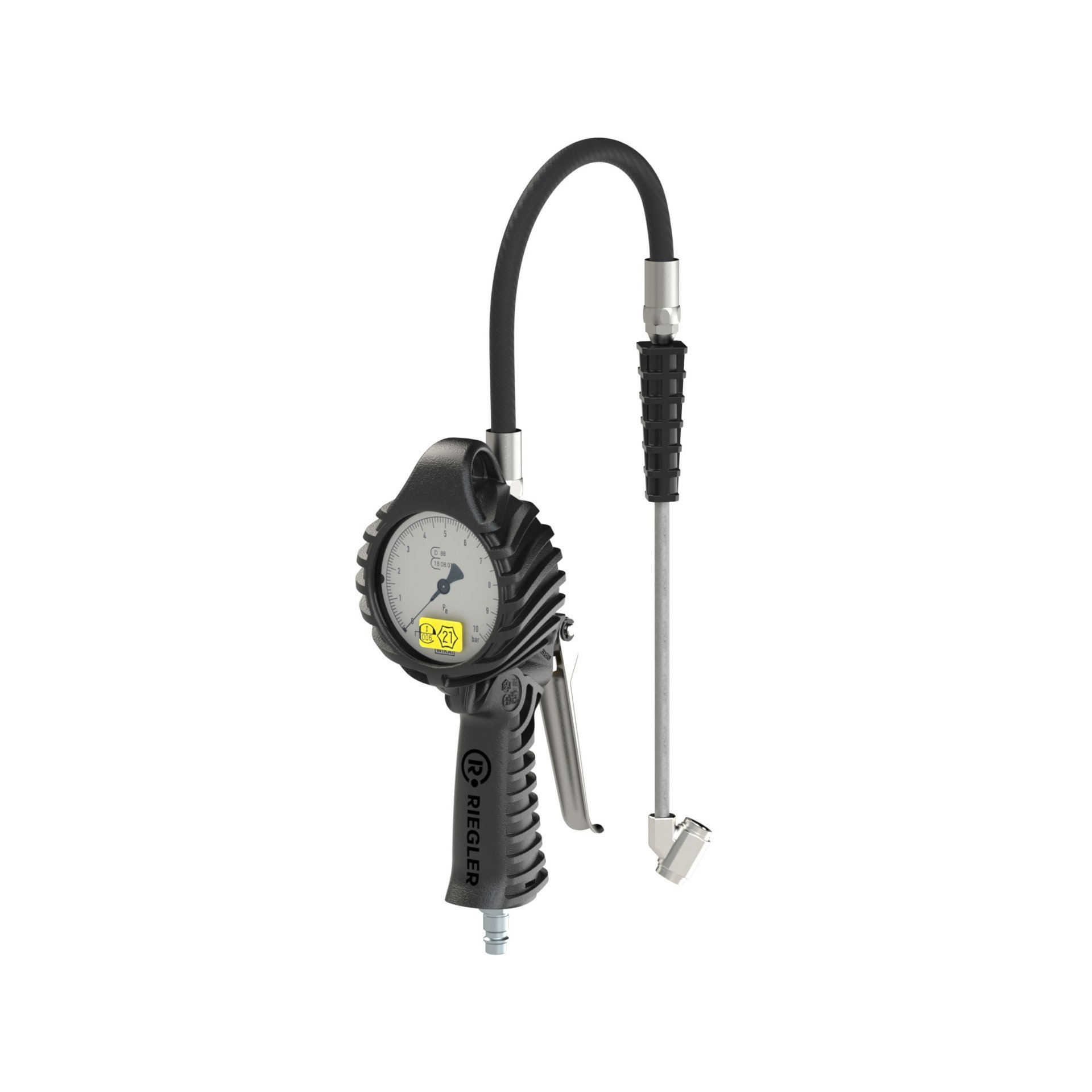 RIEGLER Standard-Handreifenfüllmesser TS, Mano Ø 80 mm, geeicht, 0 - 12 bar Produktbild img1 L