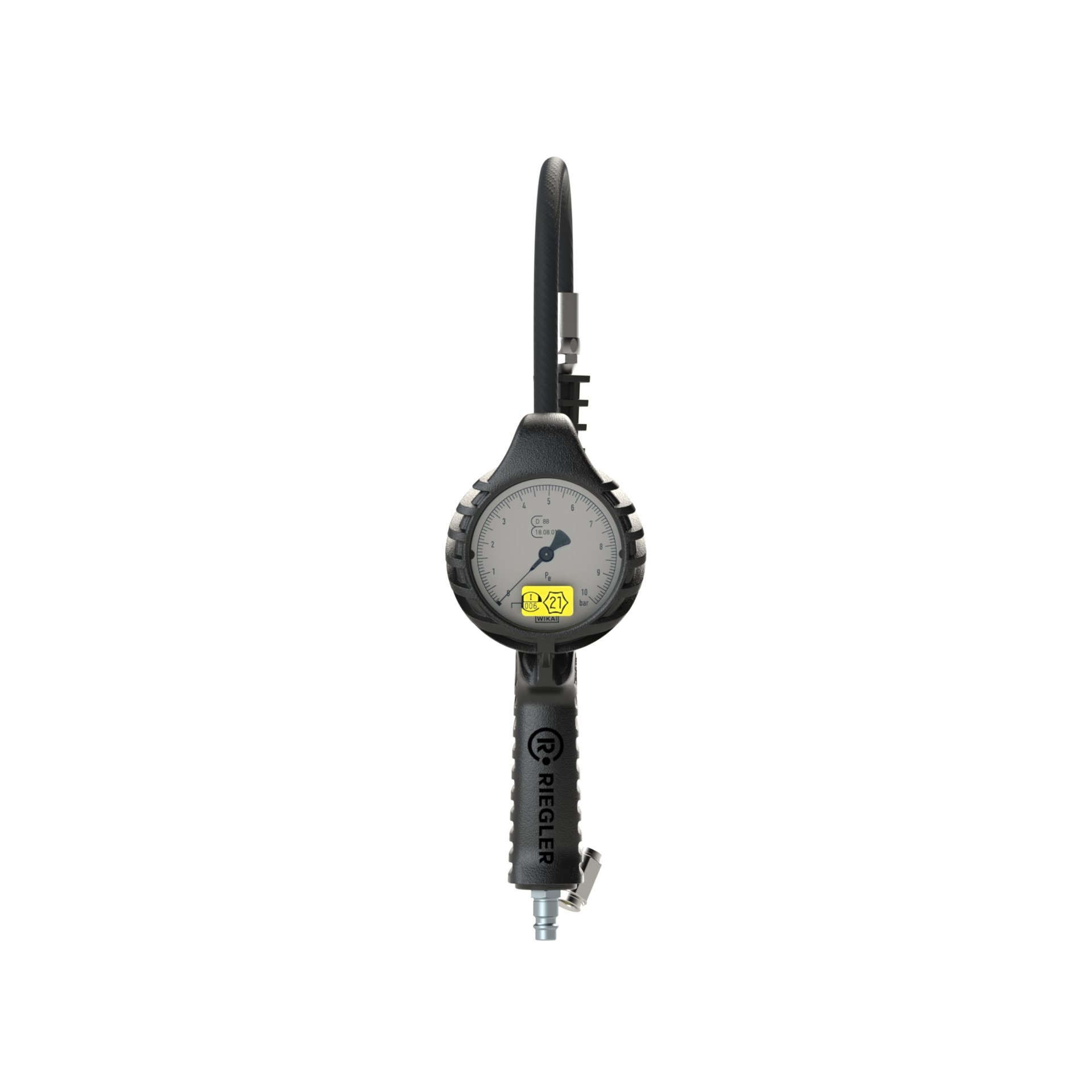 RIEGLER Standard-Handreifenfüllmesser TS, Mano Ø 80 mm, geeicht, 0 - 12 bar Produktbild img3 L