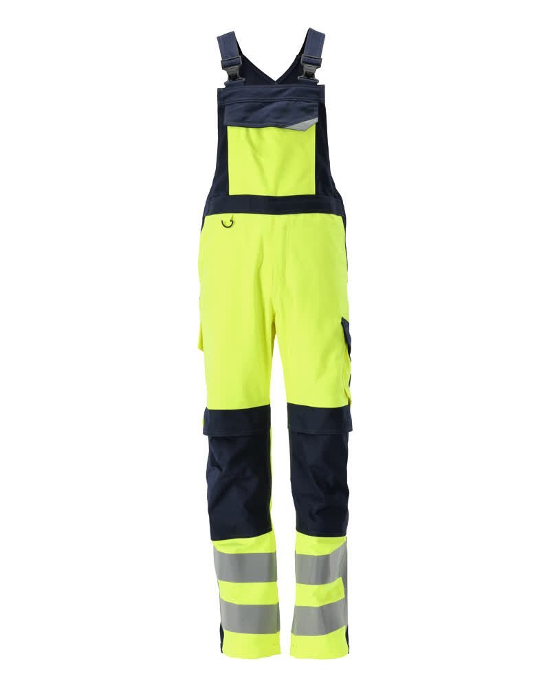 MASCOT® Davos Latzhose Multisafe Größe 90C62, hi-vis gelb/schwarzblau Produktbild img1 L