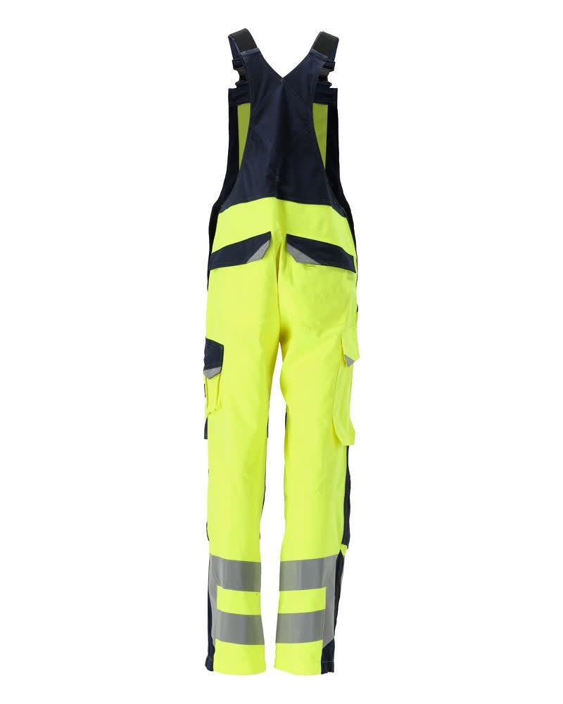 MASCOT® Davos Latzhose Multisafe Größe 90C62, hi-vis gelb/schwarzblau Produktbild img3 L