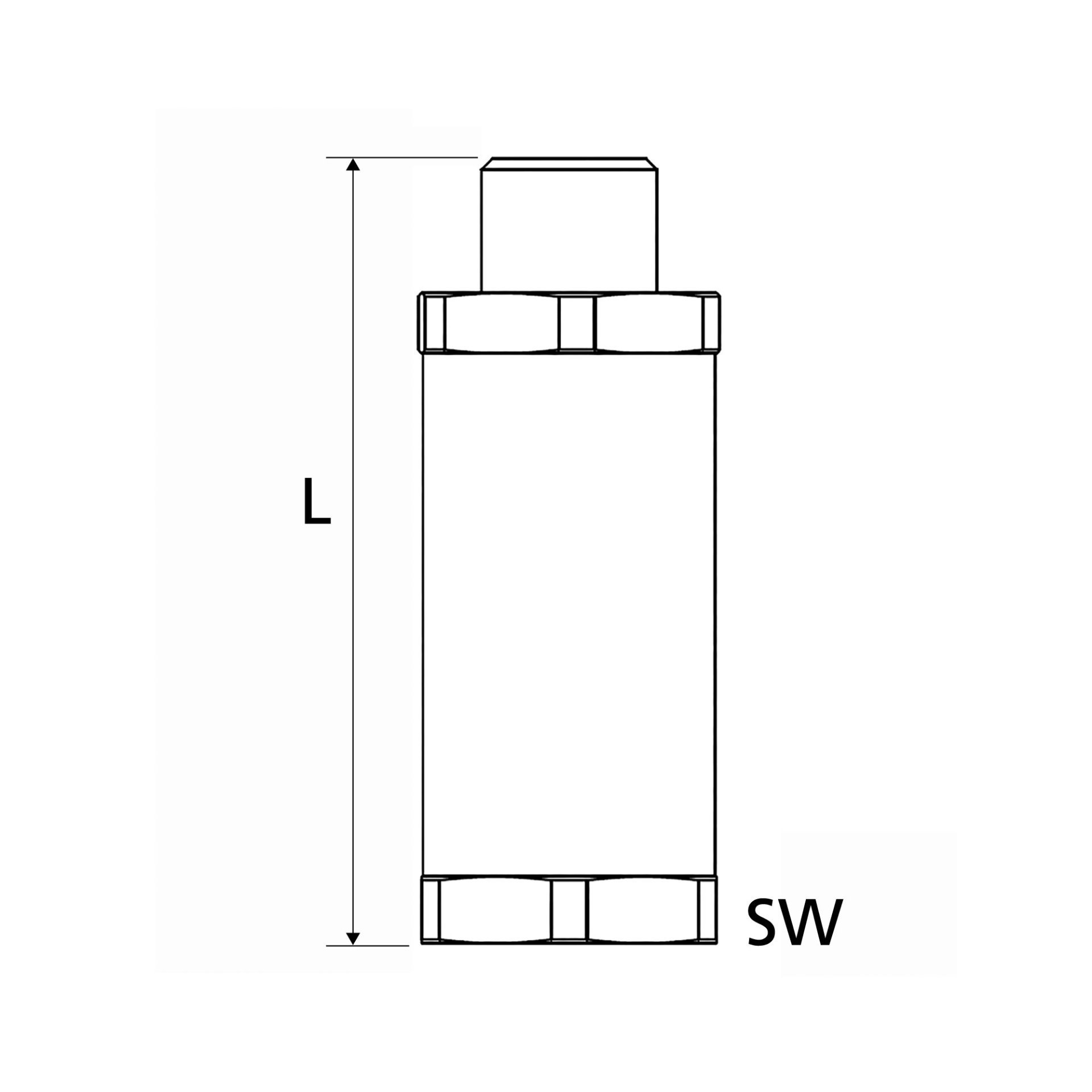 Schlauchbruchsicherung »Hose Guard«, Alu/Polyacetat, G 1/4 AG/IG Produktbild img2 L