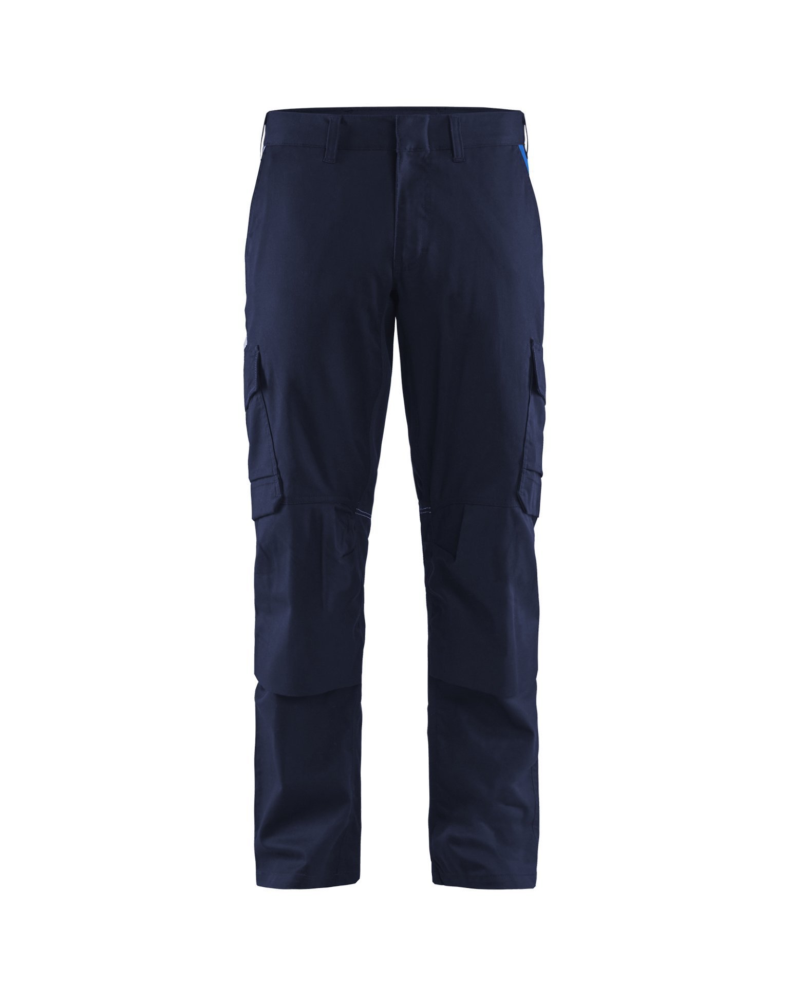 Industrie Arbeitshose Stretch mit Kniepolstertaschen Marineblau/Kornblau C58 Produktbild img1 L