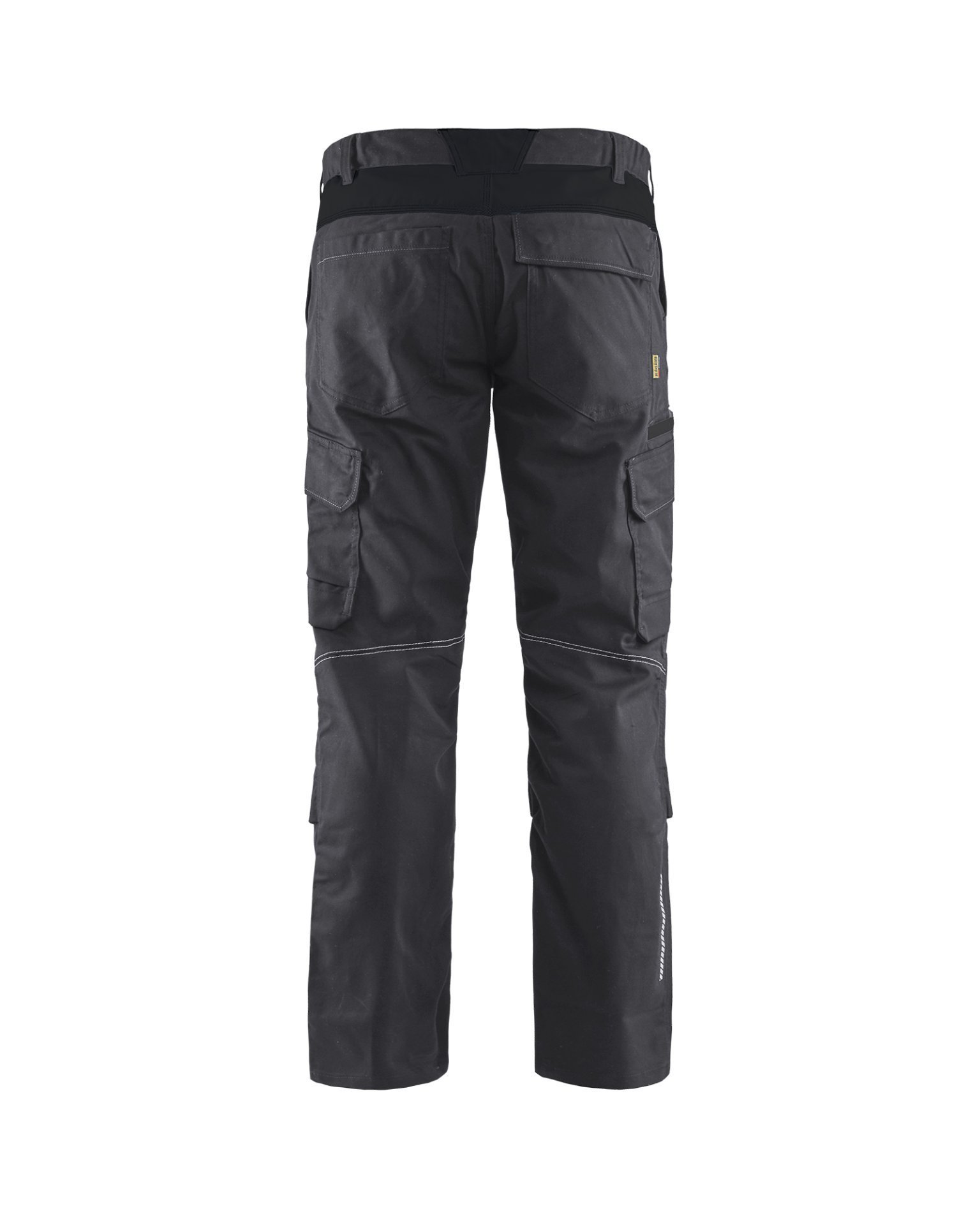 Industrie Arbeitshose Stretch mit Kniepolstertaschen Mittelgrau/Schwarz C64 Produktbild img2 L
