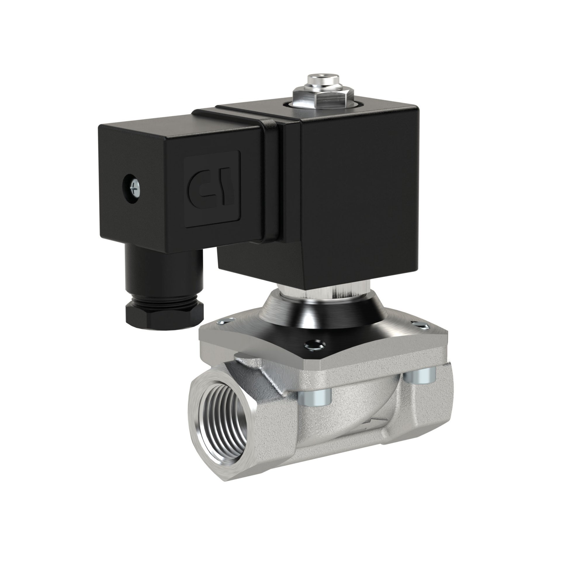 RIEGLER 2/2 MV, NC, ES, G1/2, DN13, PN 0-12, NBR, zwangsgesteuert , 230V AC Produktbild img1 L
