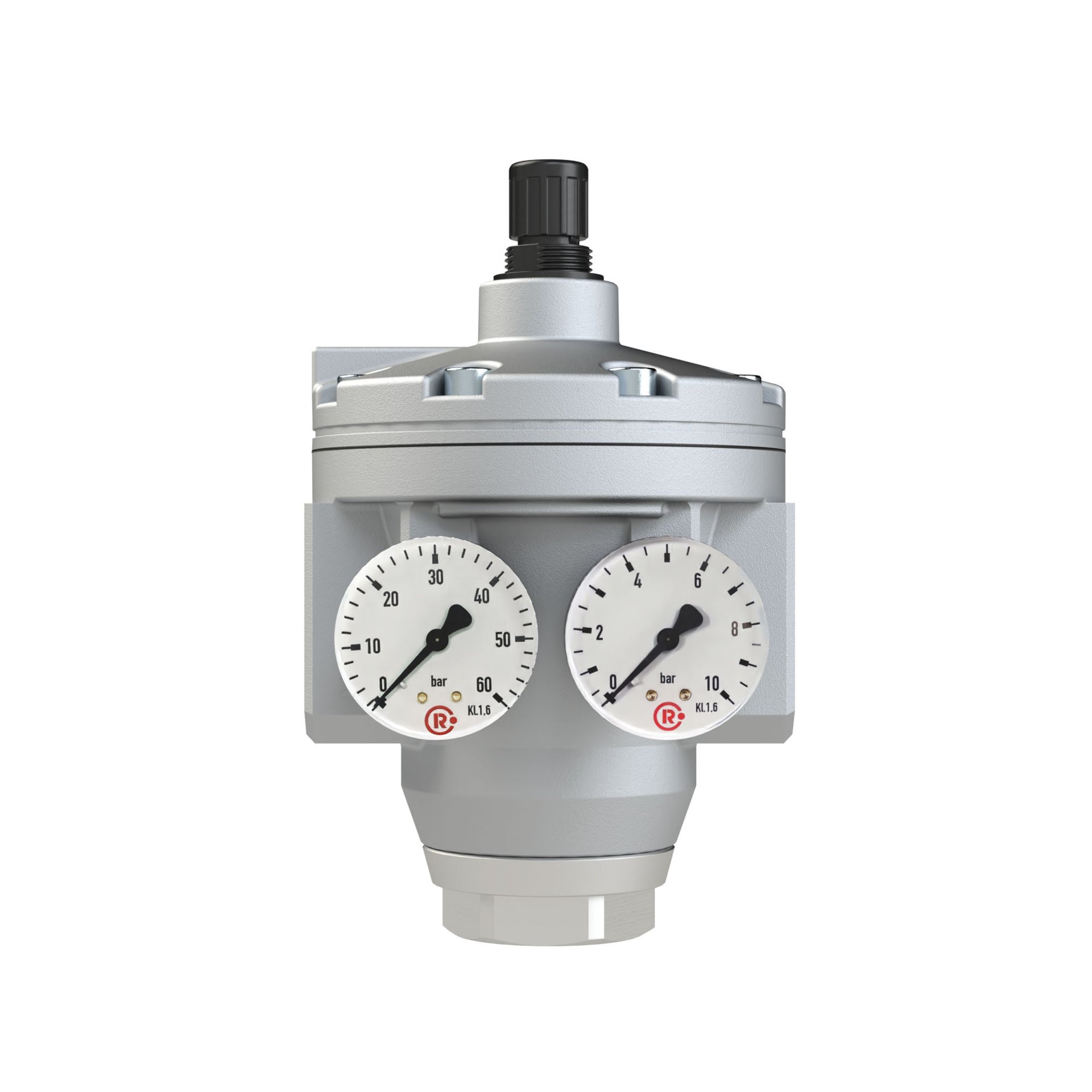 RIEGLER Großdruckregler mit 2 Manometern, G 2, Regelbereich 0,5 - 6 bar Produktbild img5 L