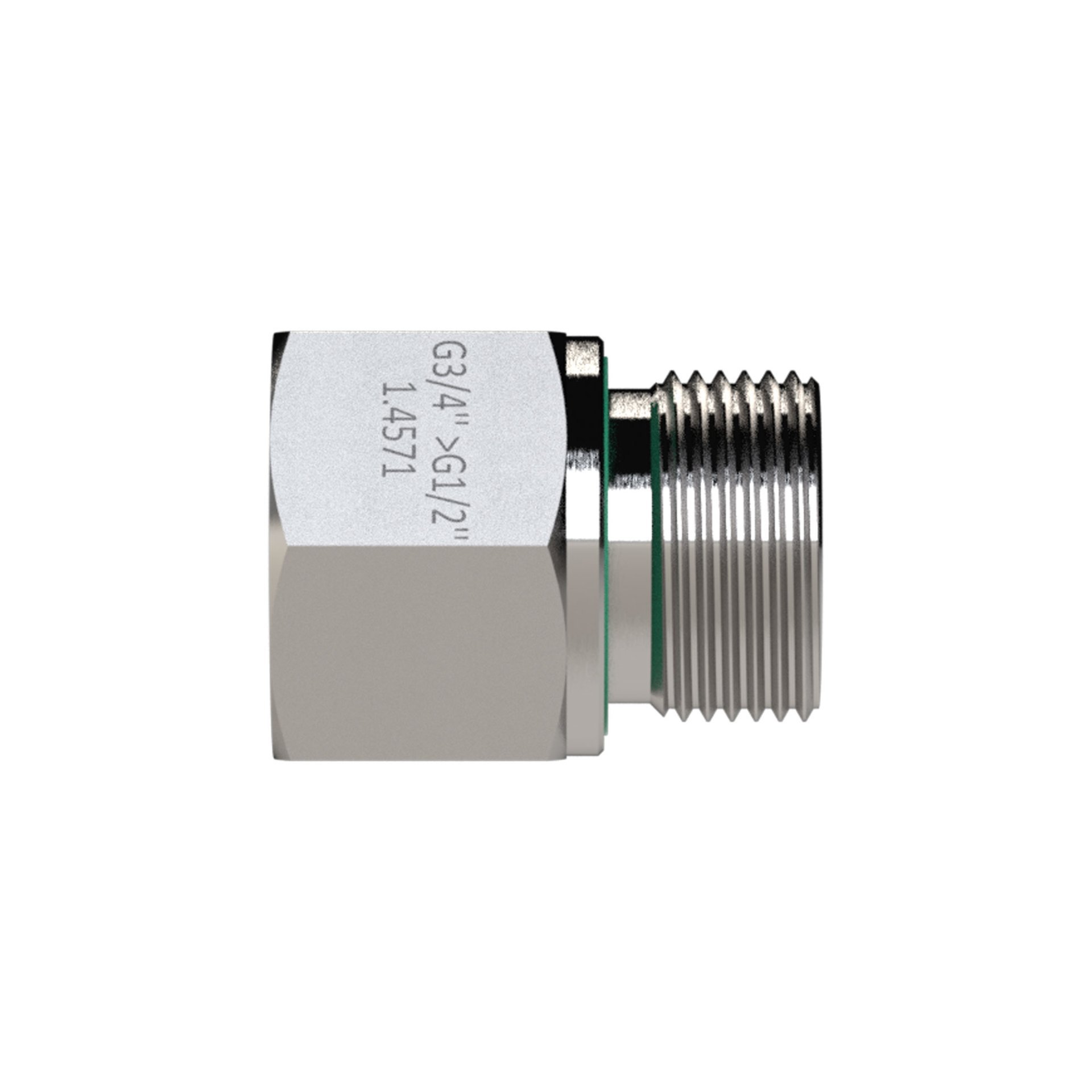 RIEGLER Lange Wechselreduzierung, G 3/4 a. G 1/2 i., ES 1.4571, FKM Produktbild img5 L