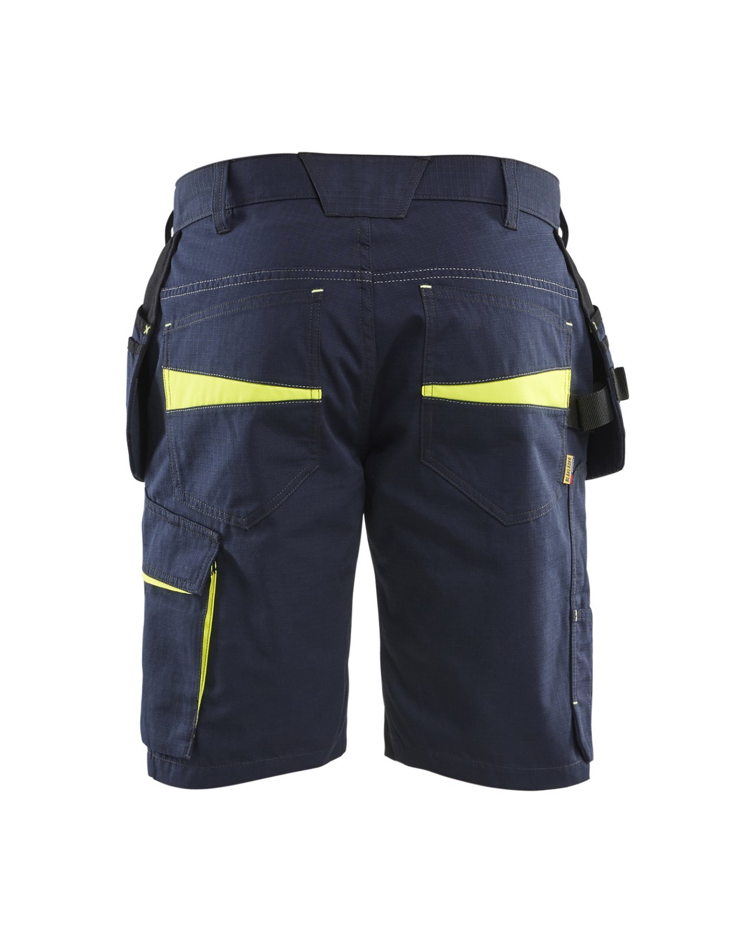 Service Shorts mit Nageltaschen Dunkel Marineblau/High Vis Gelb C54 Produktbild img2 L
